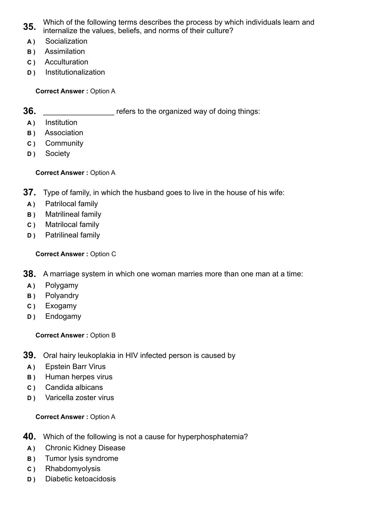 Kerala PG Nursing 2024 Question Paper with Answer Key - Page 7