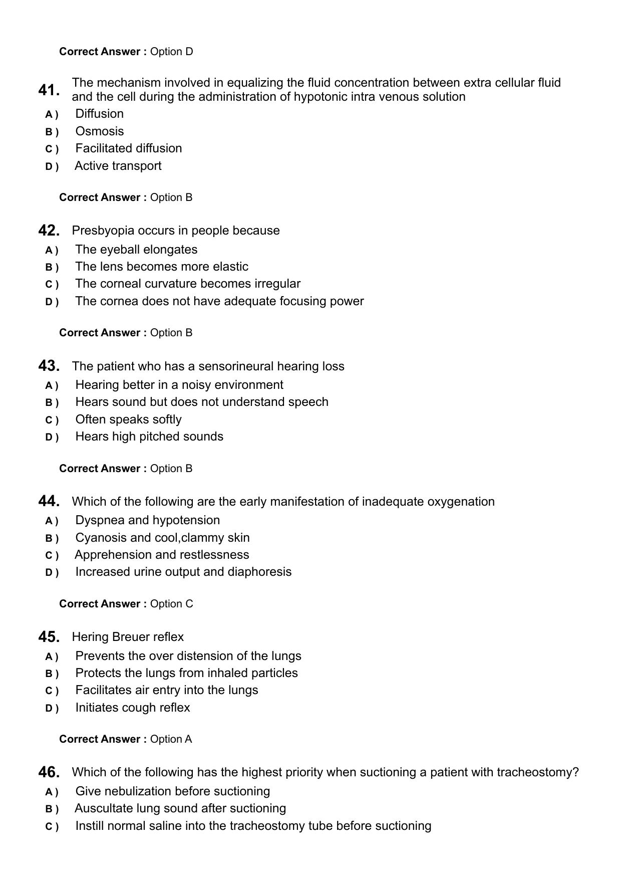 Kerala PG Nursing 2024 Question Paper with Answer Key - Page 8