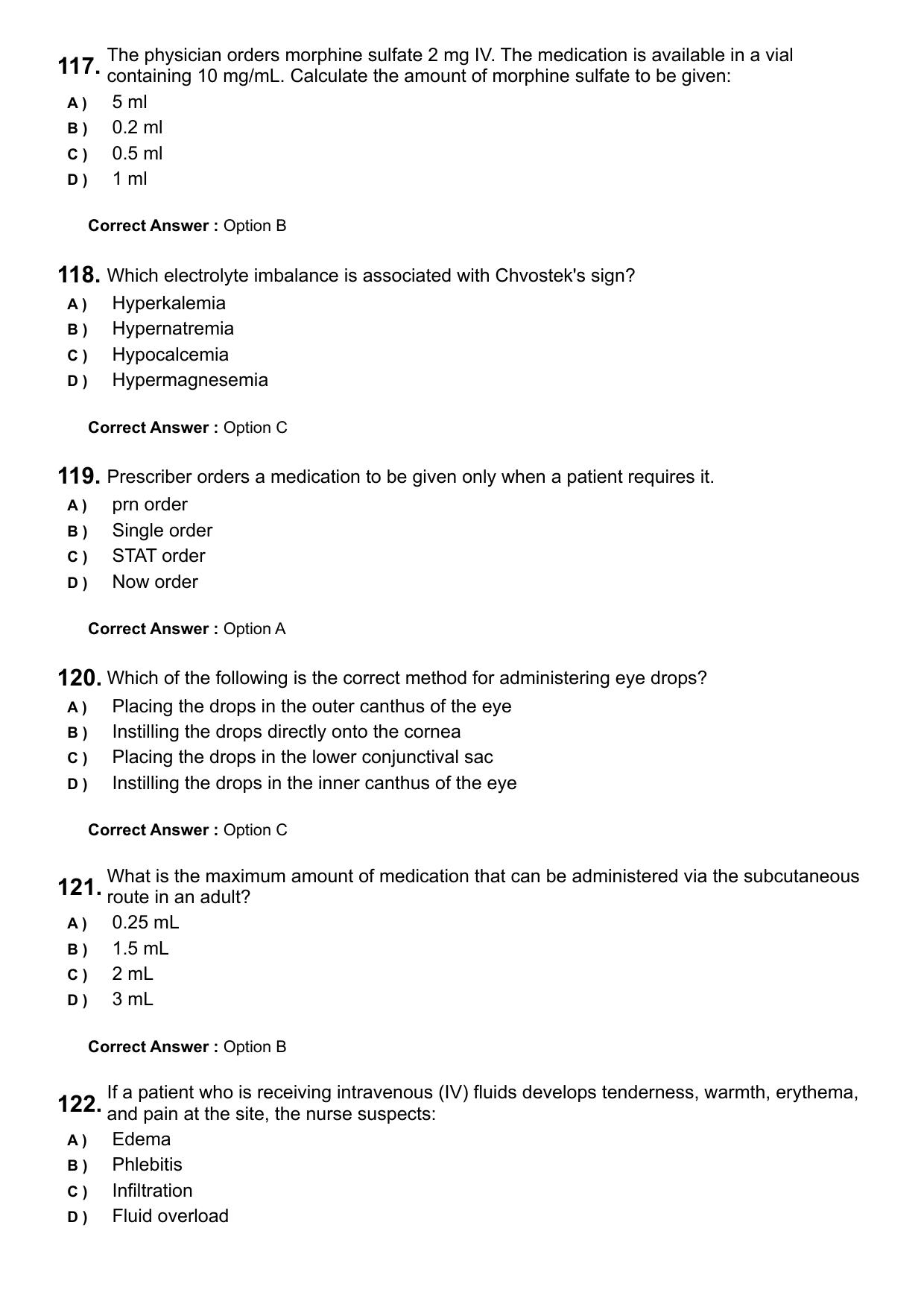 Kerala PG Nursing 2024 Question Paper with Answer Key - Page 21