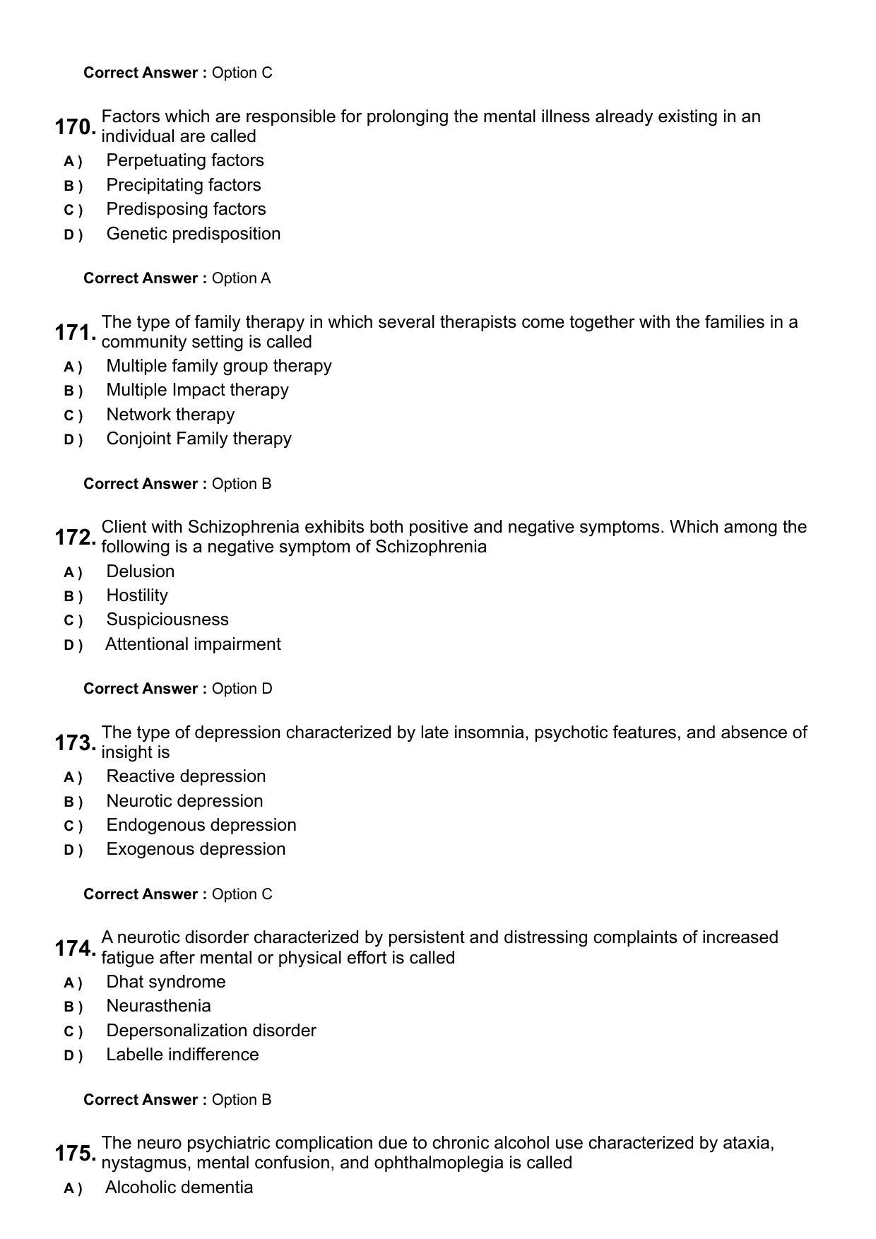 Kerala PG Nursing 2024 Question Paper with Answer Key - Page 30