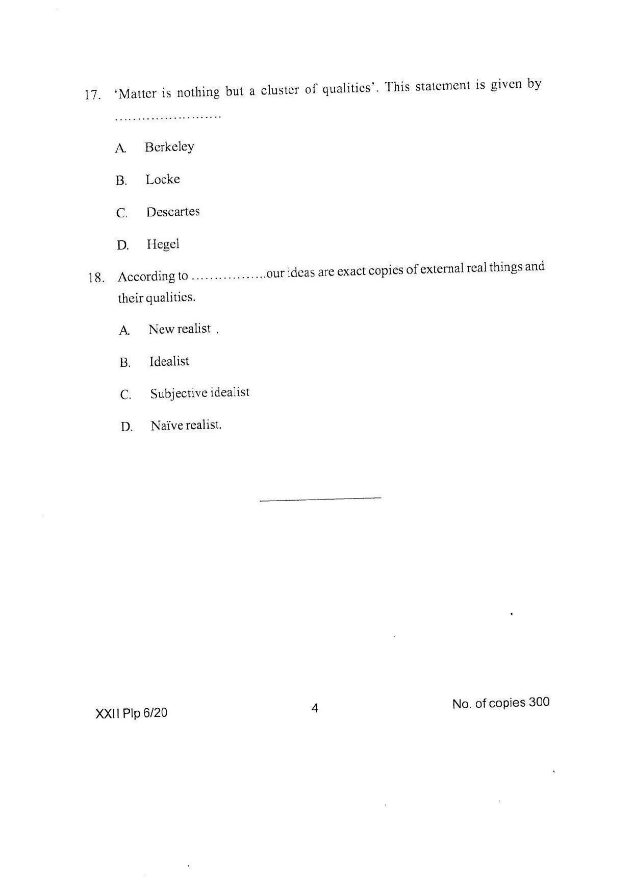 COHSEM Class 12 Philosophy Question Papers 2020 - Page 4