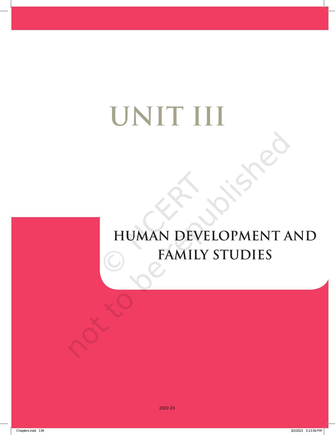 NCERT Book for Class 12 Home Science (Part -I) Chapter 7 Early Childhood Care and Education - Page 1