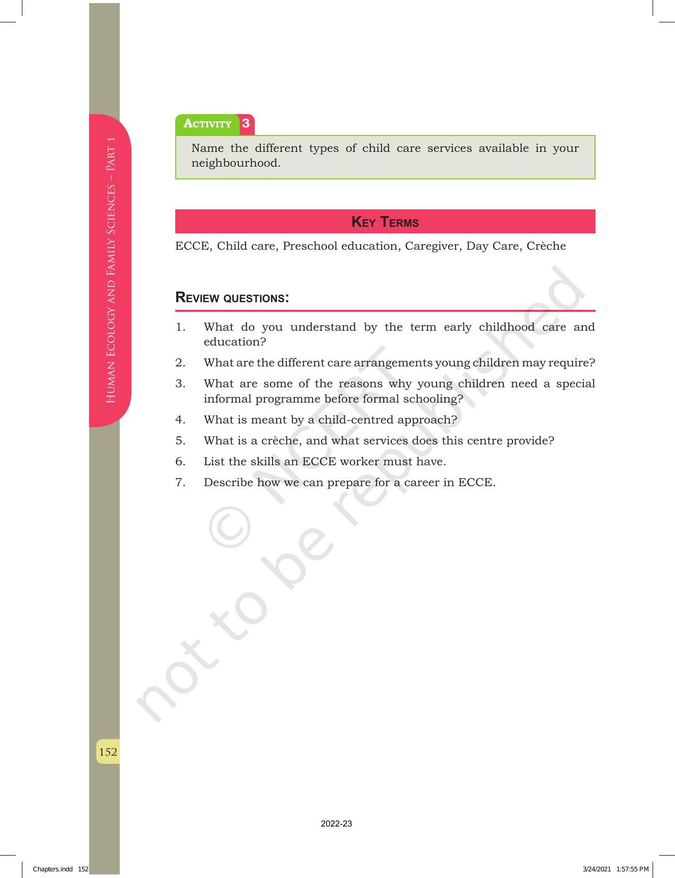 NCERT Book for Class 12 Home Science (Part -I) Chapter 7 Early Childhood Care and Education - Page 14