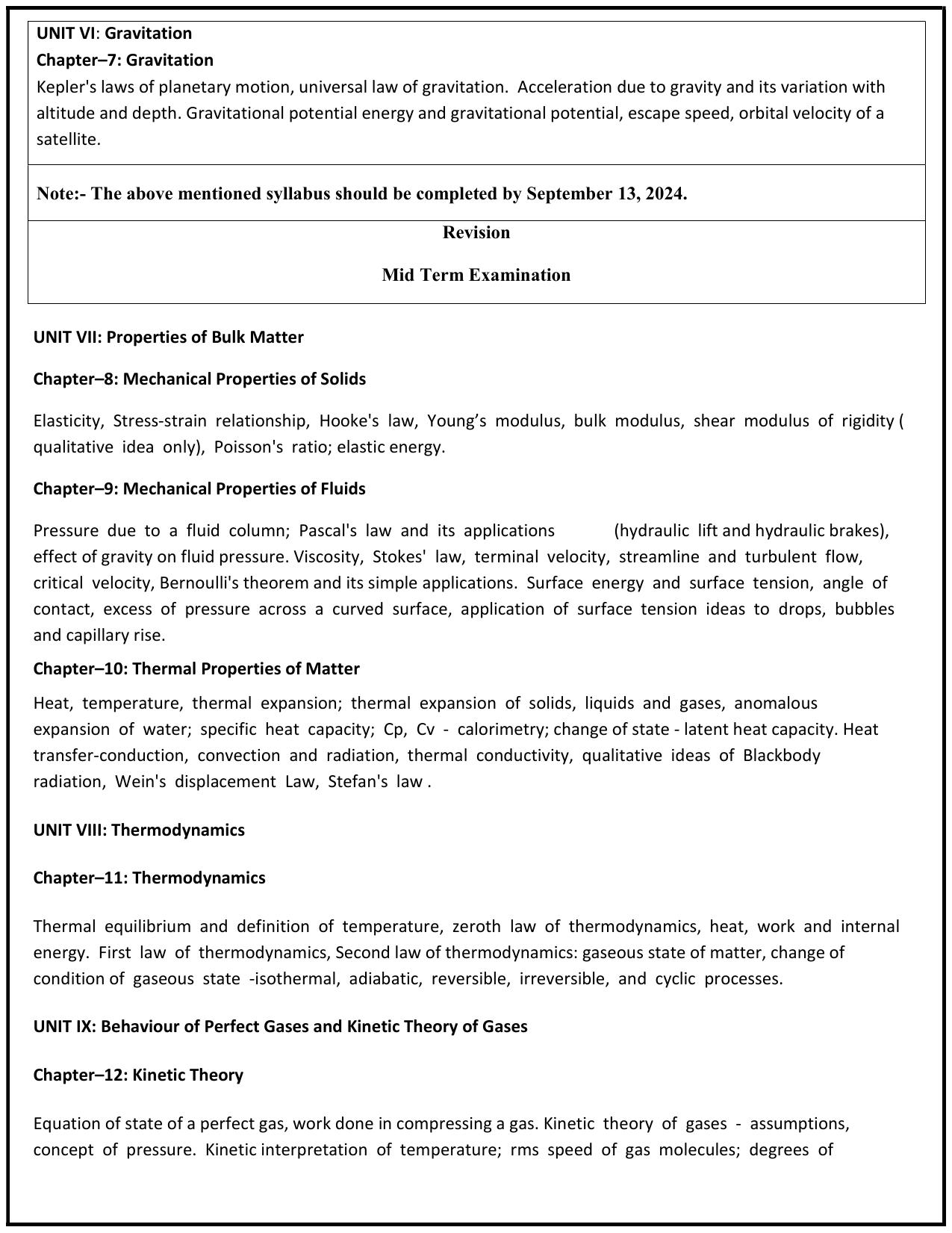 Edudel Class 11 Physics (English Medium) Syllabus 2025 - Page 2