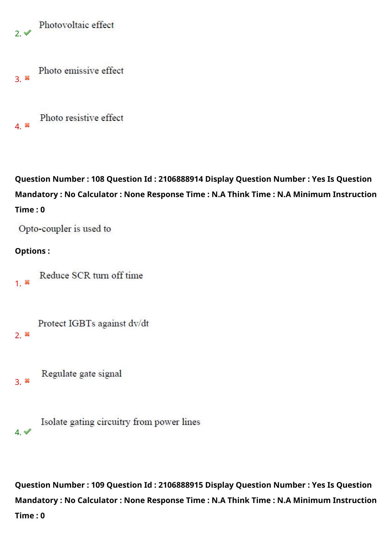 AP ECET 2024 Electronics and Instrumentation Engineering (Shift 2) Question Paper wth Key - Page 70