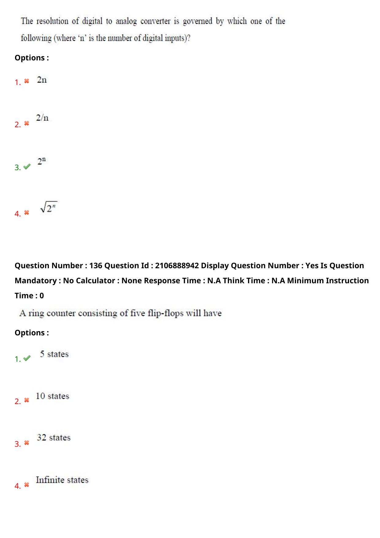 AP ECET 2024 Electronics and Instrumentation Engineering (Shift 2) Question Paper wth Key - Page 86