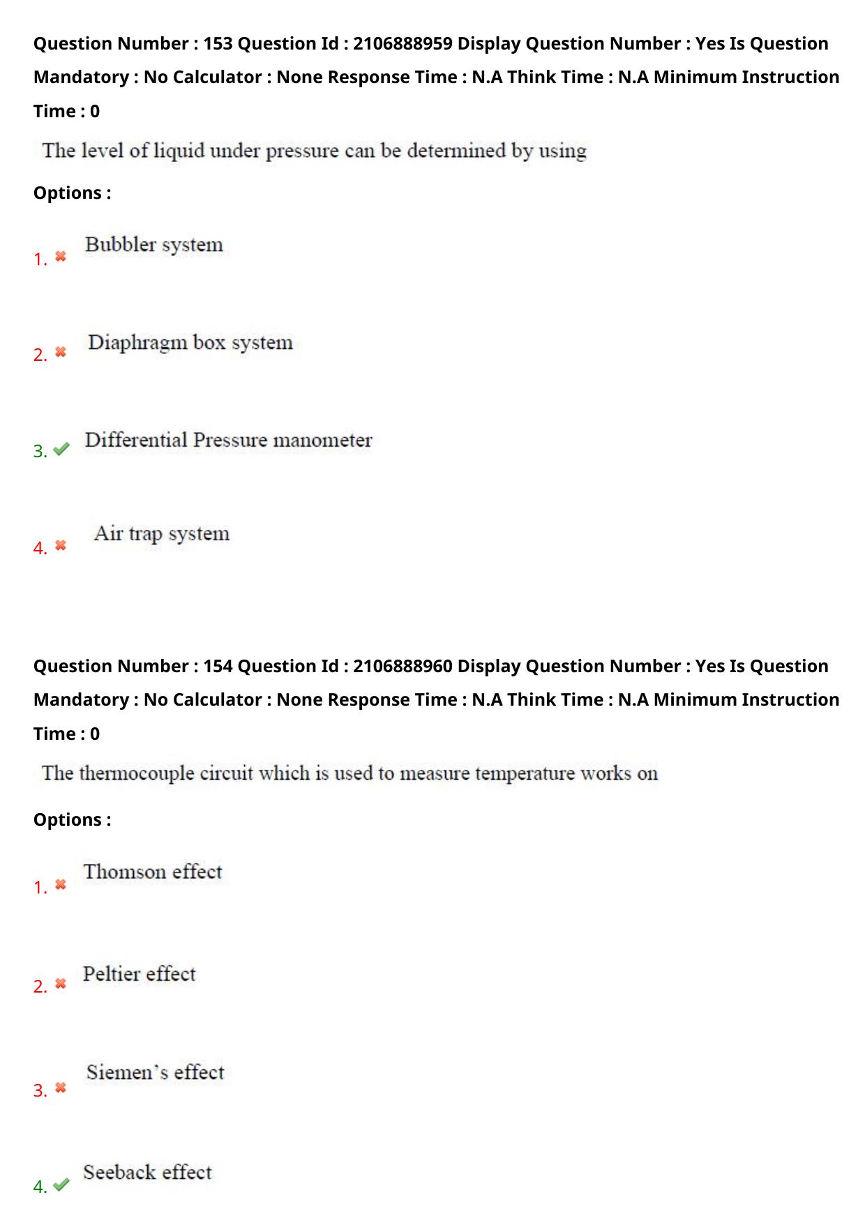 AP ECET 2024 Electronics and Instrumentation Engineering (Shift 2) Question Paper wth Key - Page 96