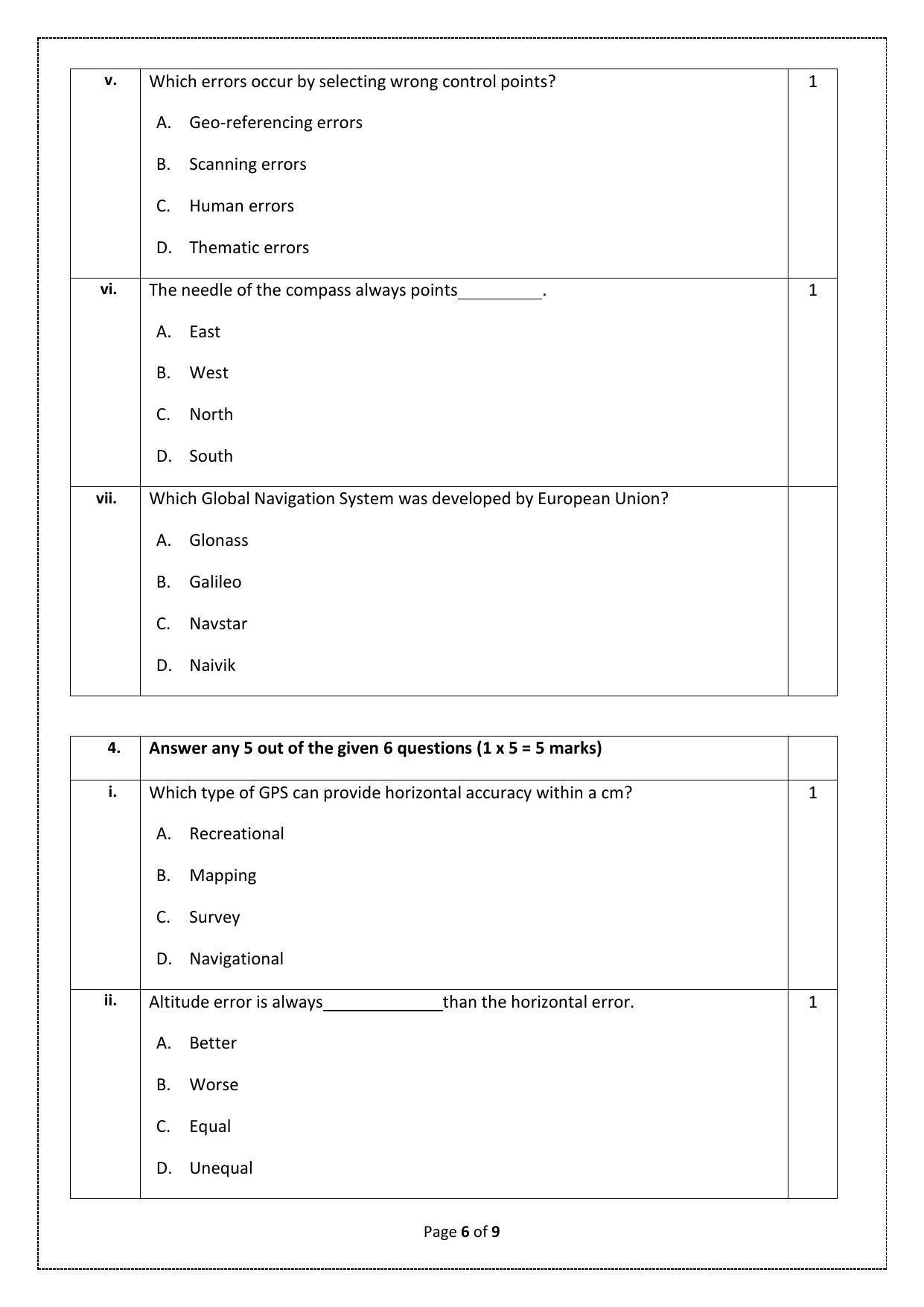 CBSE Class 10 Geospatial Technology (Skill Education) Sample Papers 2023 - Page 6