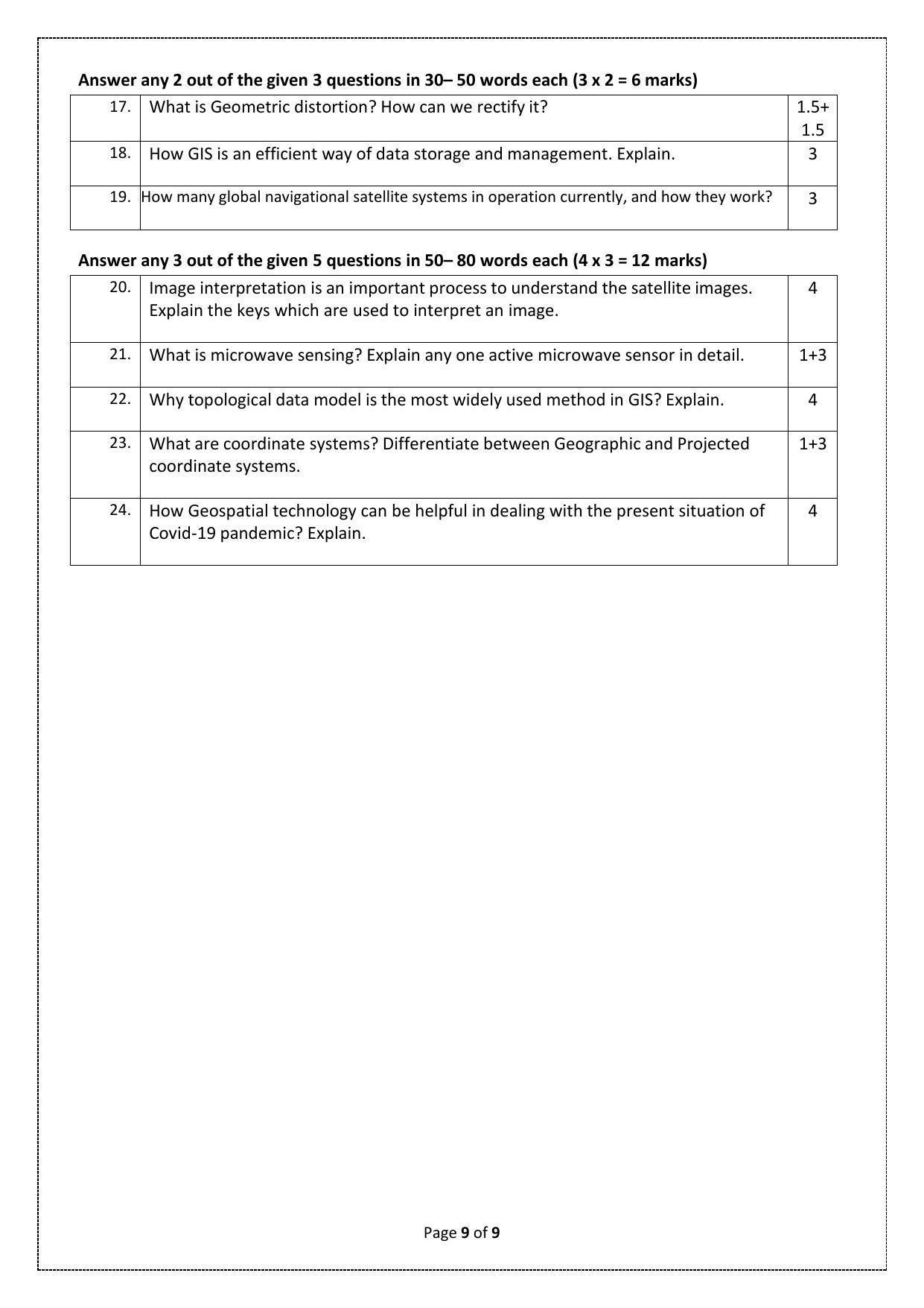 CBSE Class 10 Geospatial Technology (Skill Education) Sample Papers 2023 - Page 9