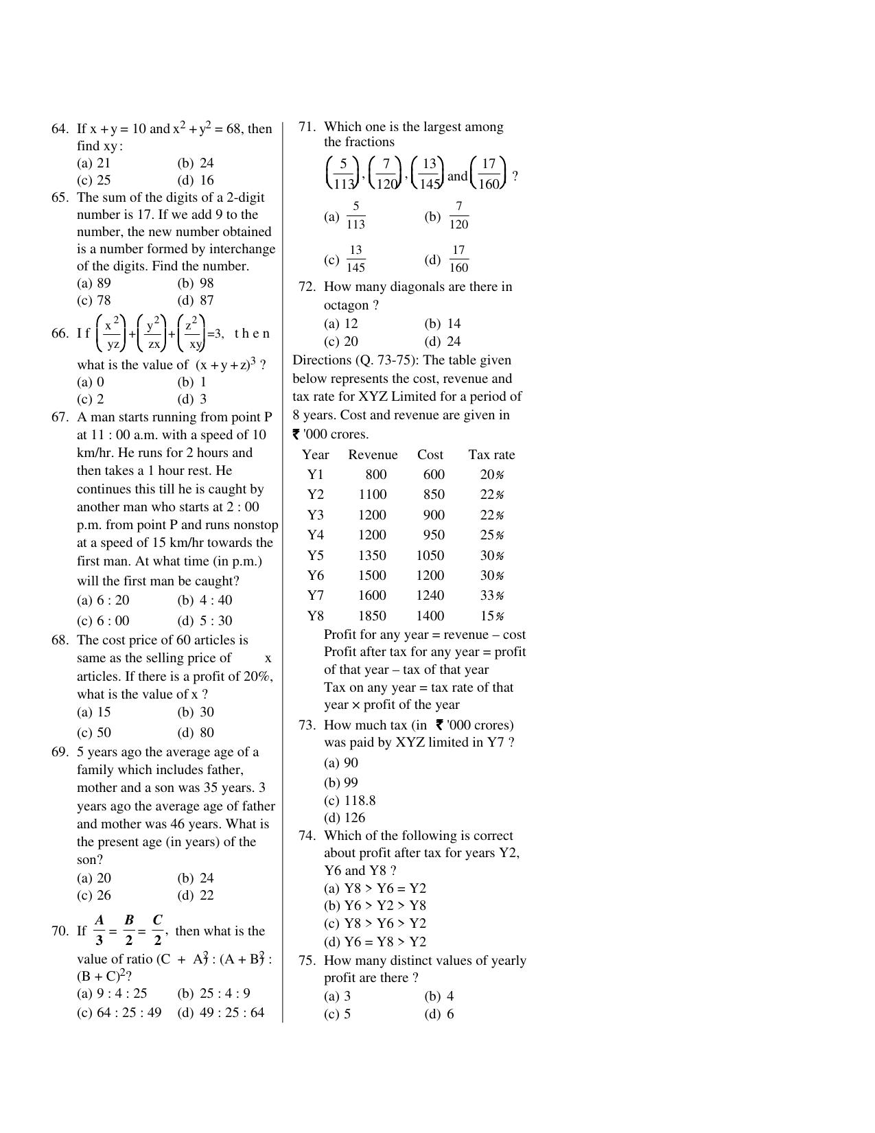 CUET General Knowledge Sample Paper 4 - Page 4