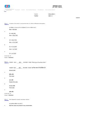 MP PAT 2024 Question Papers