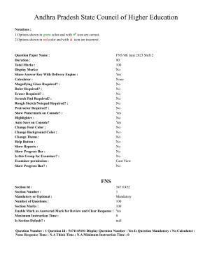 AP PGCET 2023 FNS Paper with Answer Key