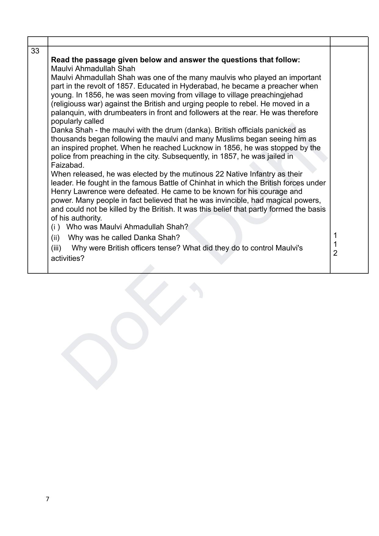 Edudel Class 12 History (English) Practice Papers-1 (2023-24) - Page 7
