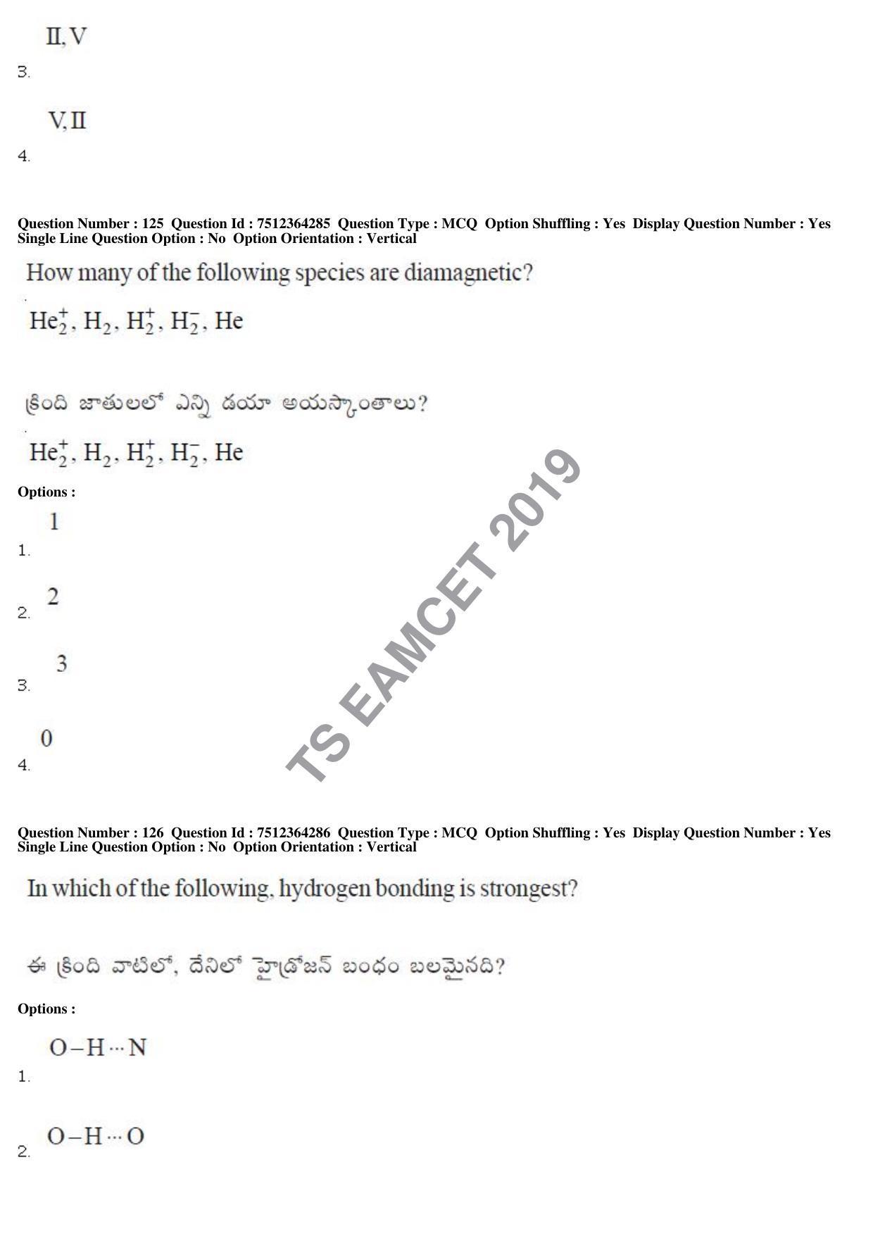 TS EAMCET 2019 Engineering Question Paper with Key (3 May 2019 Forenoon) - Page 87