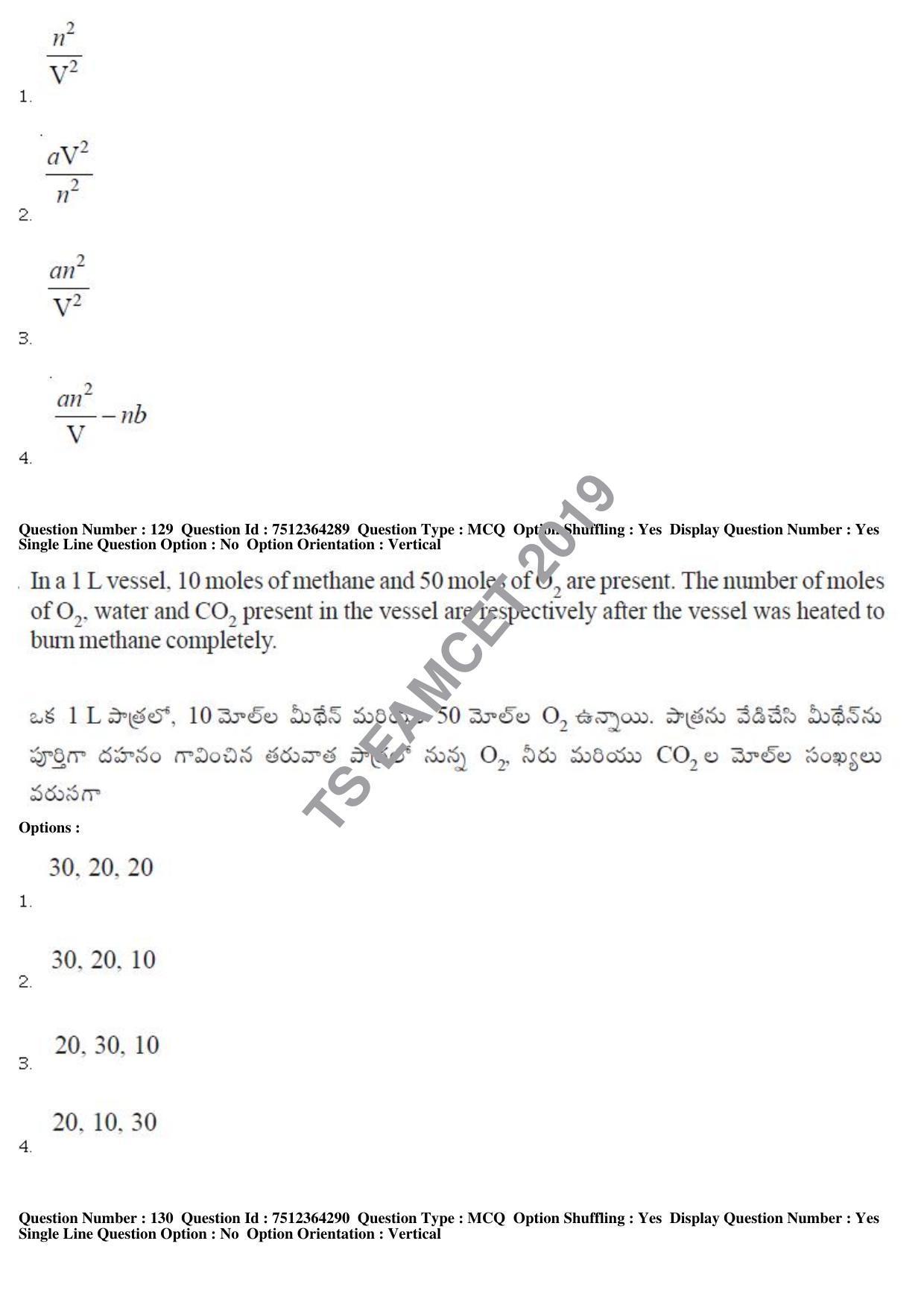 TS EAMCET 2019 Engineering Question Paper with Key (3 May 2019 Forenoon) - Page 89