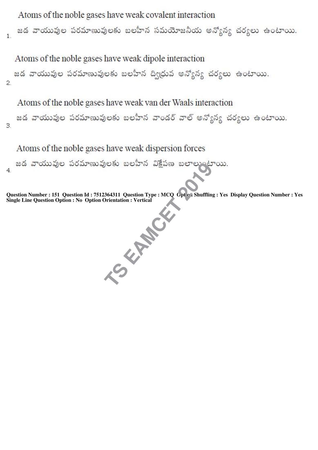TS EAMCET 2019 Engineering Question Paper with Key (3 May 2019 Forenoon) - Page 103