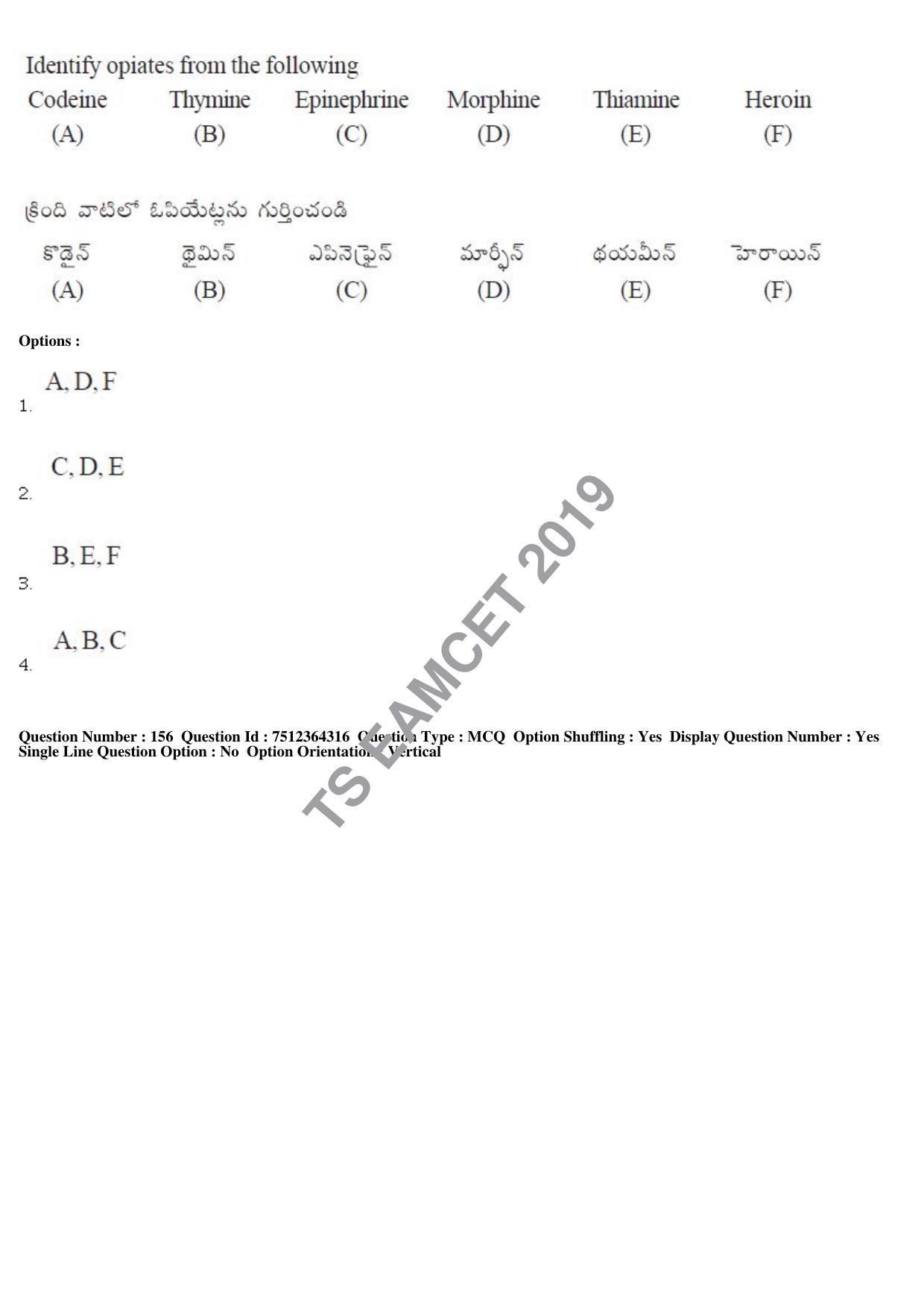 TS EAMCET 2019 Engineering Question Paper with Key (3 May 2019 Forenoon) - Page 107