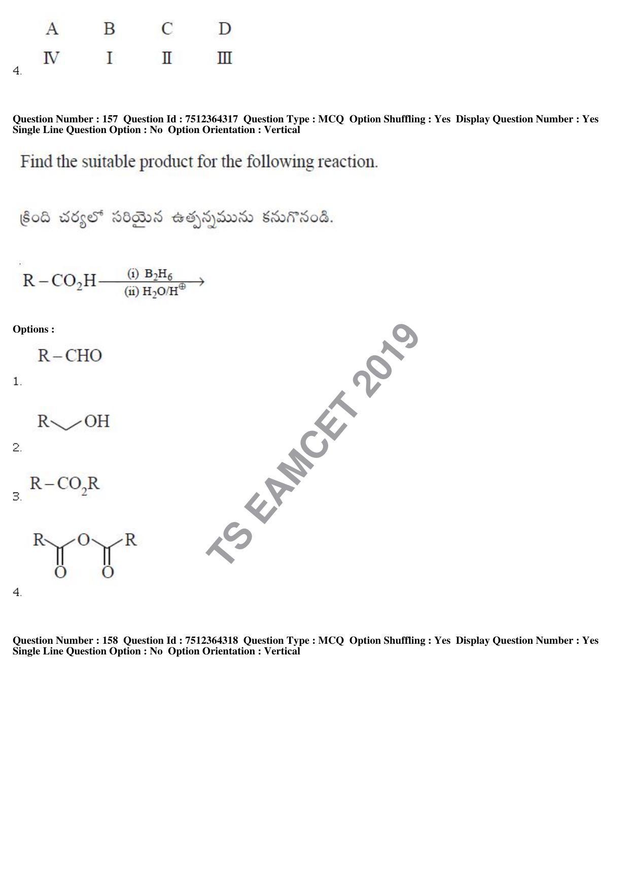 TS EAMCET 2019 Engineering Question Paper with Key (3 May 2019 Forenoon) - Page 109