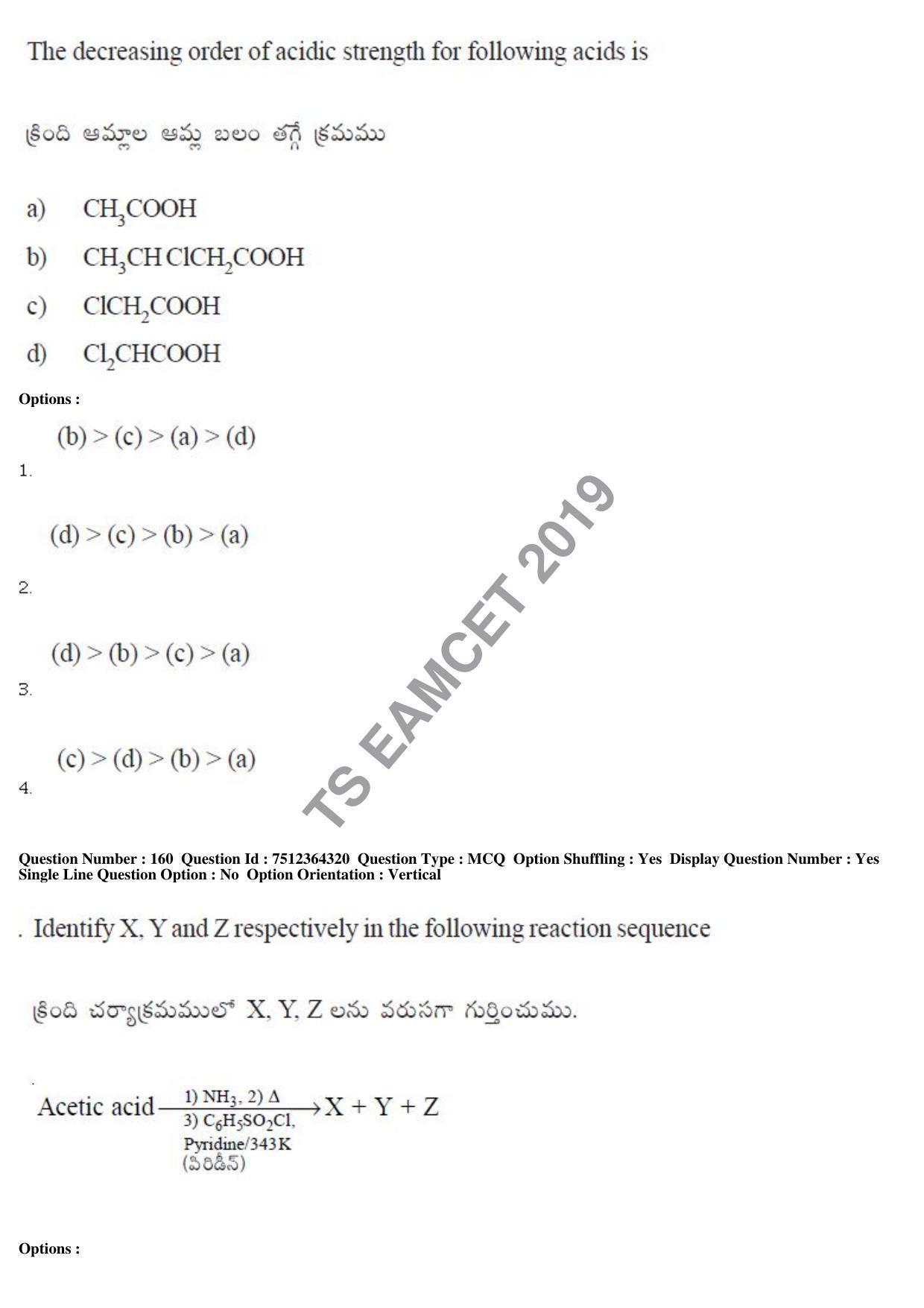 TS EAMCET 2019 Engineering Question Paper with Key (3 May 2019 Forenoon) - Page 111