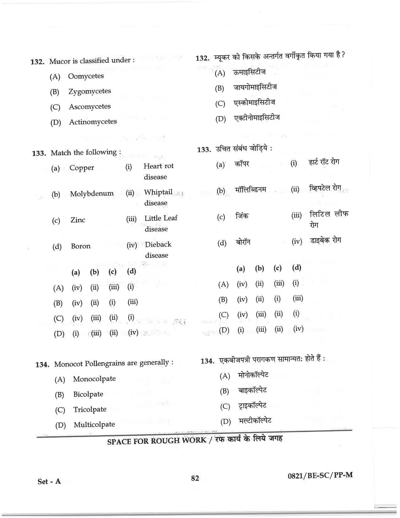 CG PAT / PVPT 2018 Science Question Papers - Page 82