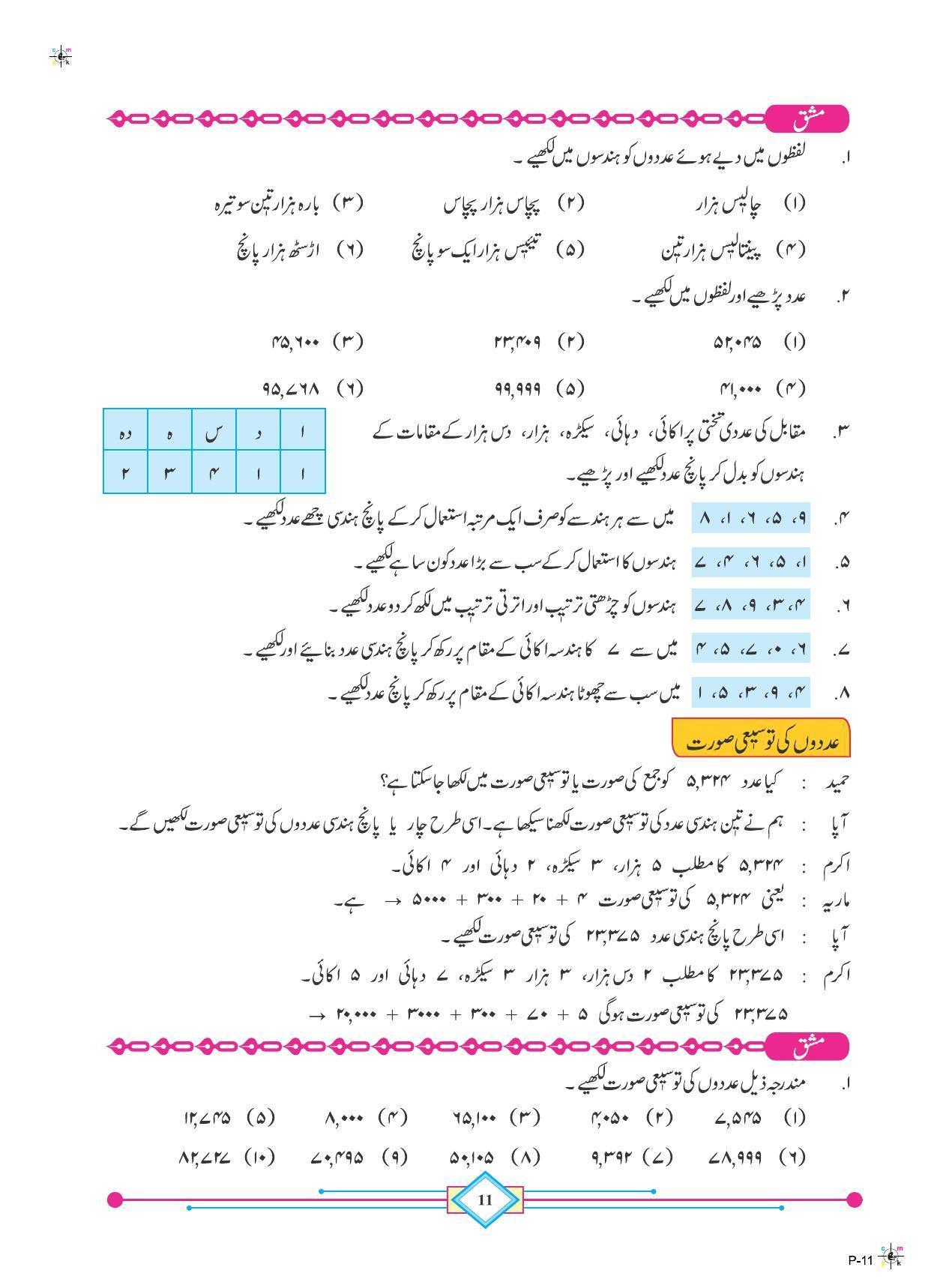 Maharashtra Board Class 4 Maths (Urdu Medium) Textbook - Page 21
