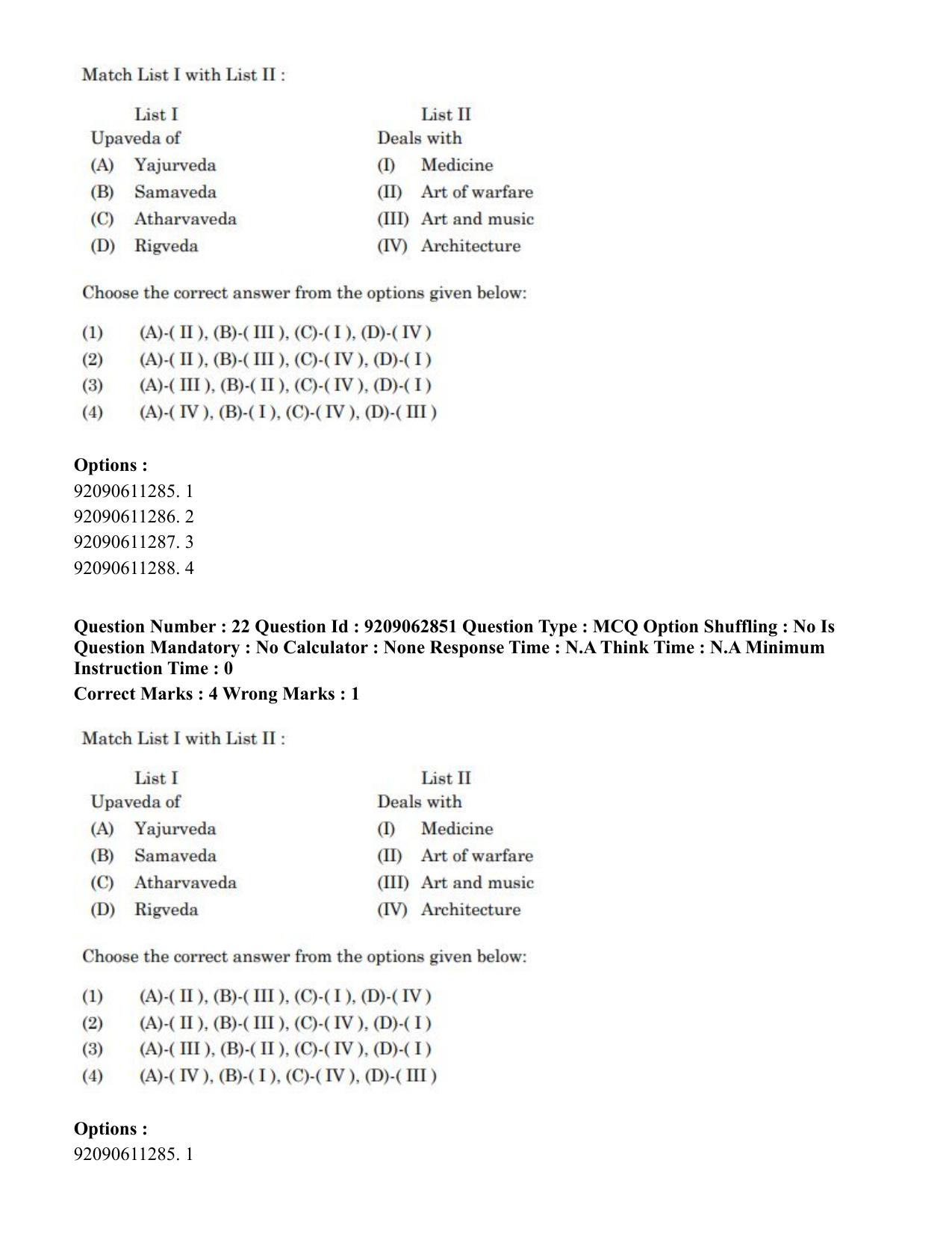 CUET PG 2023: ACQP07 – Dharmashastra (BHU) (Eng.)-Shift 3 (06-06-2023) Question Paper - Page 36