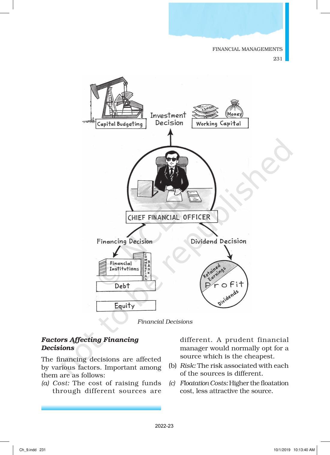 NCERT Book for Class 12 Business Studies Chapter 9 Financial Management - Page 7