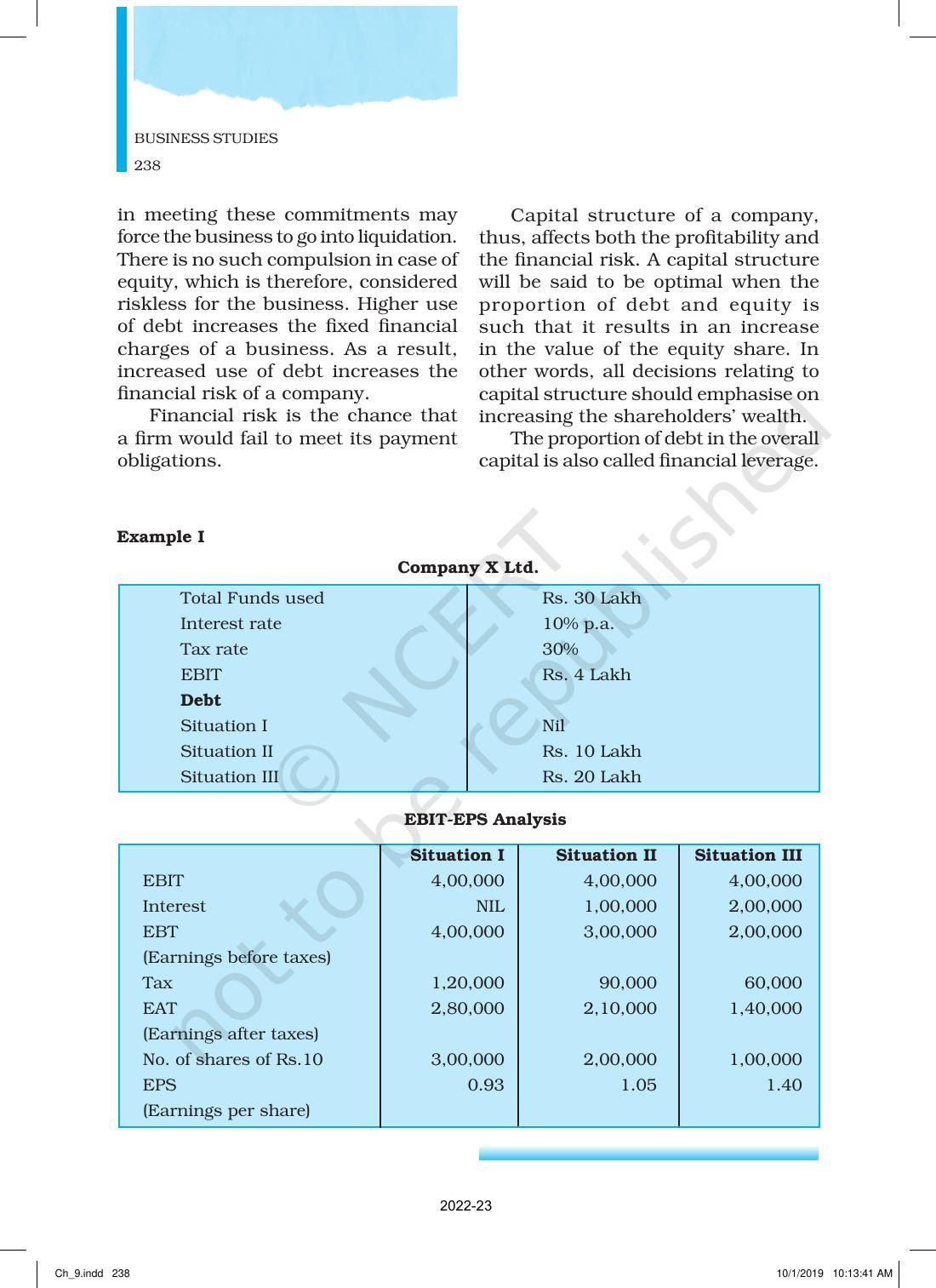 NCERT Book for Class 12 Business Studies Chapter 9 Financial Management - Page 14