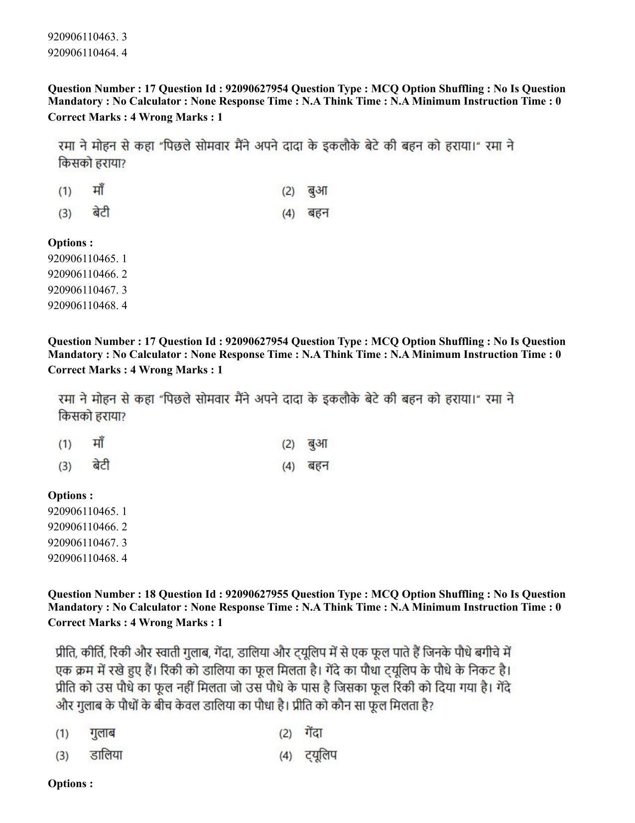 CUET PG 2023: COQP02 – Applied Geography and Geoinformatics (Hin) - Shift 1 (26-06-2023) Question Paper - Page 15