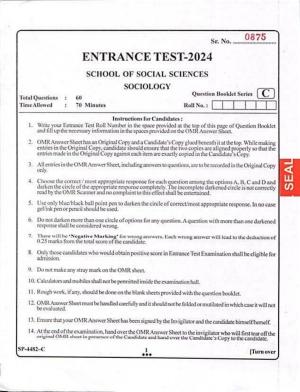 KUET 2024 M.A. Sociology Question Paper
