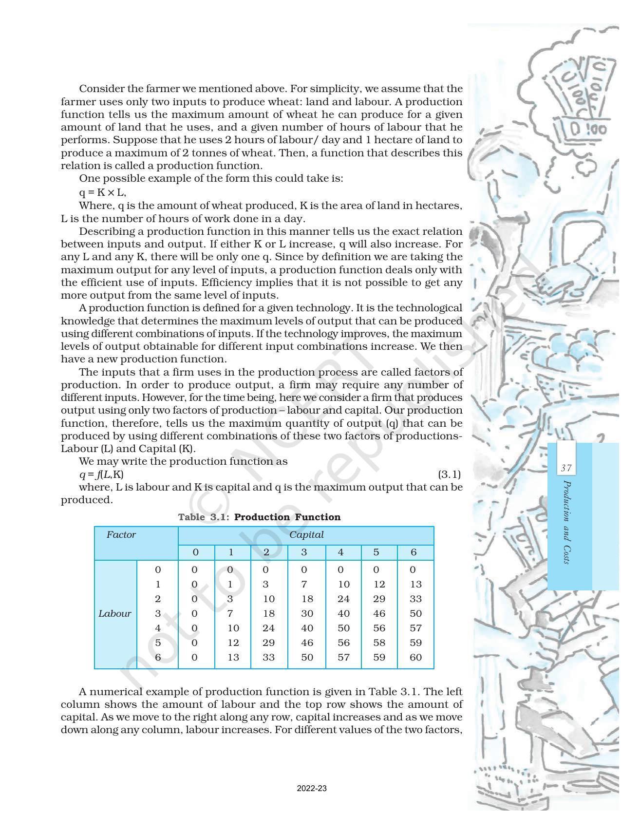 NCERT Book for Class 12 Economics (Microeconomics) Chapter 3 Production and Costs - Page 2