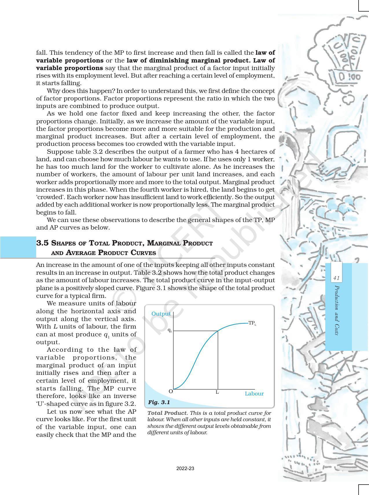 NCERT Book for Class 12 Economics (Microeconomics) Chapter 3 Production and Costs - Page 6