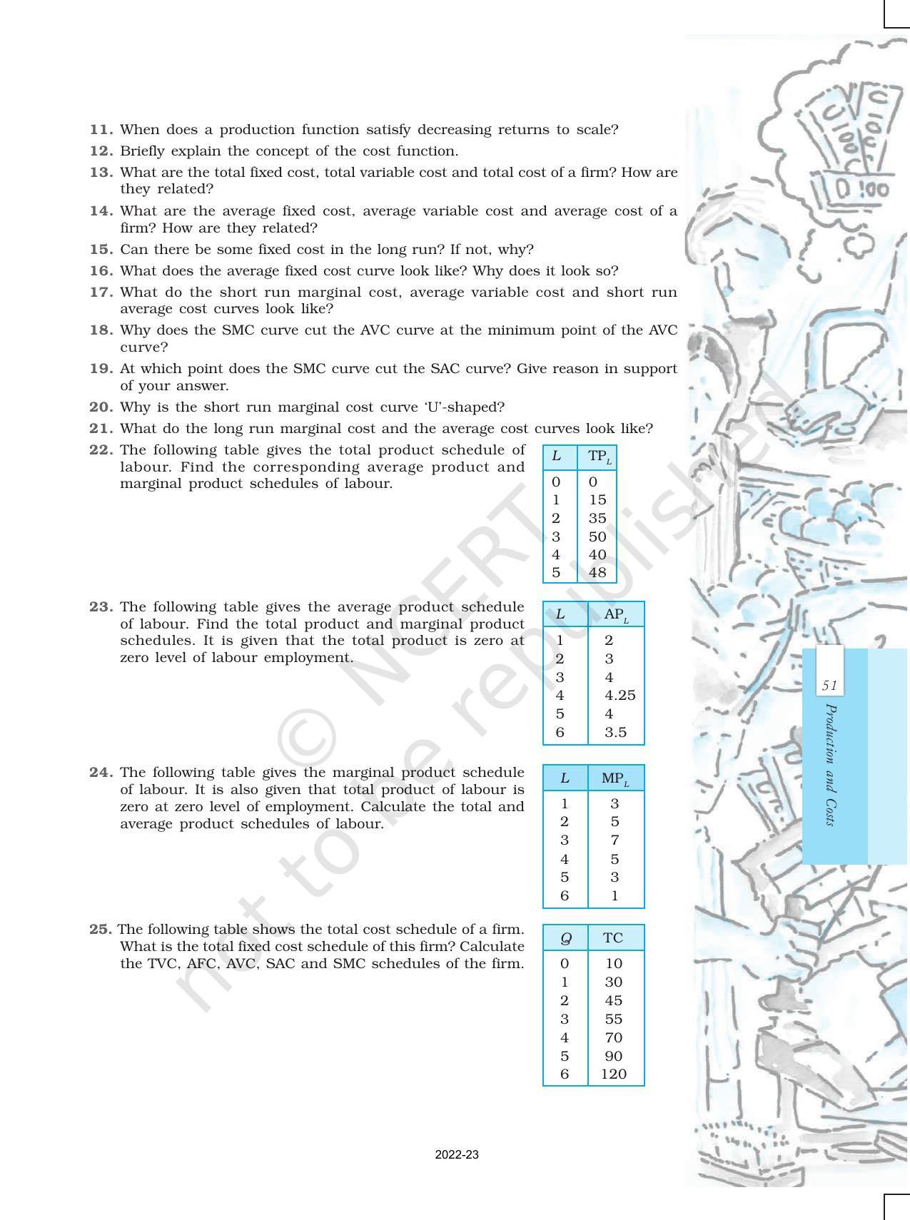 NCERT Book for Class 12 Economics (Microeconomics) Chapter 3 Production and Costs - Page 16