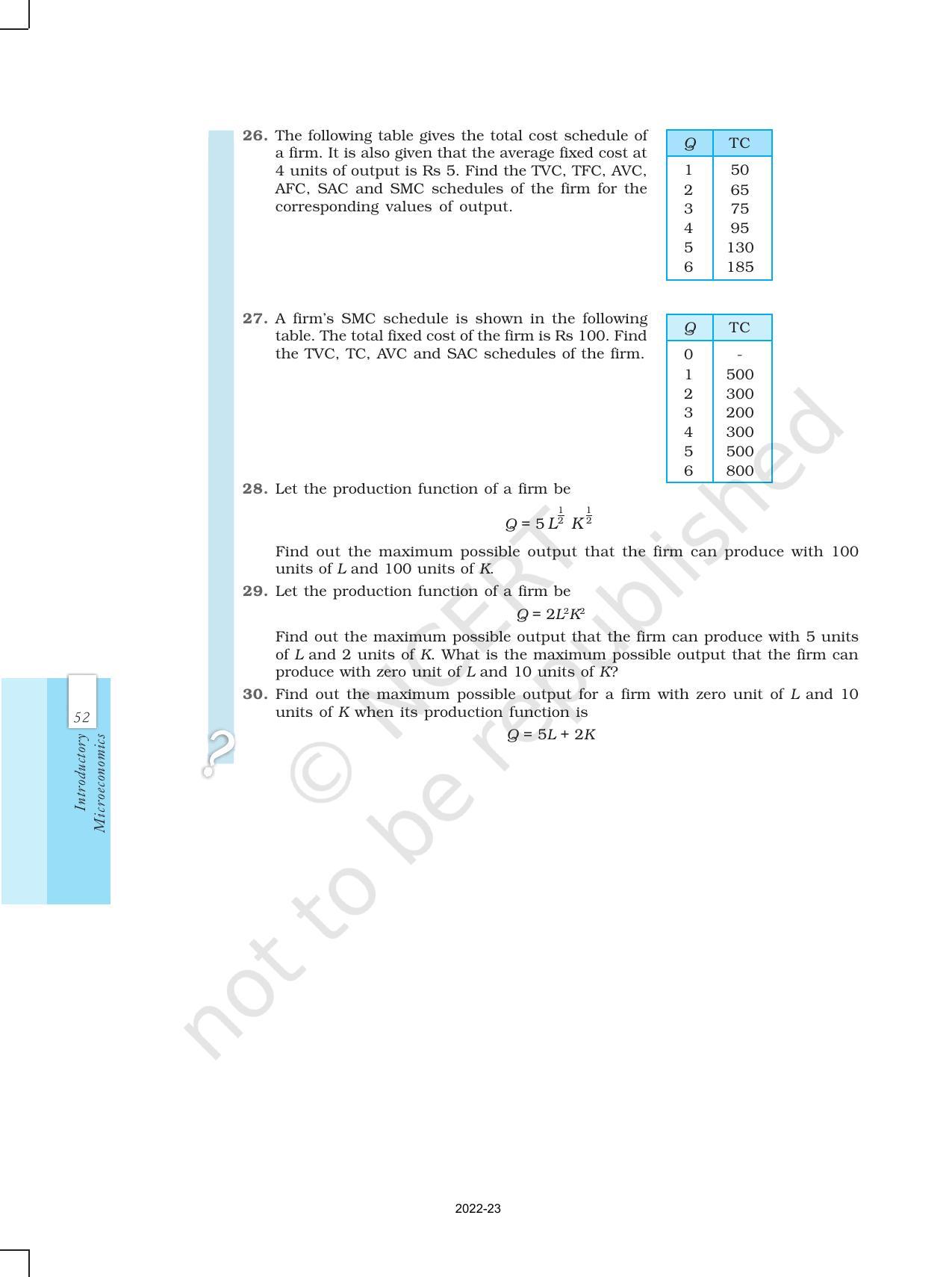 NCERT Book for Class 12 Economics (Microeconomics) Chapter 3 Production and Costs - Page 17