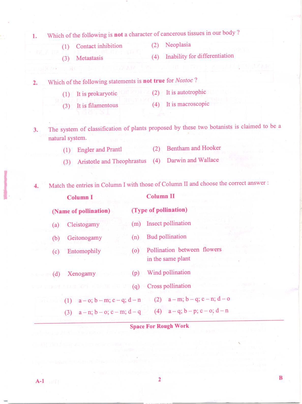 KCET Biology 2012 Question Papers - Page 2