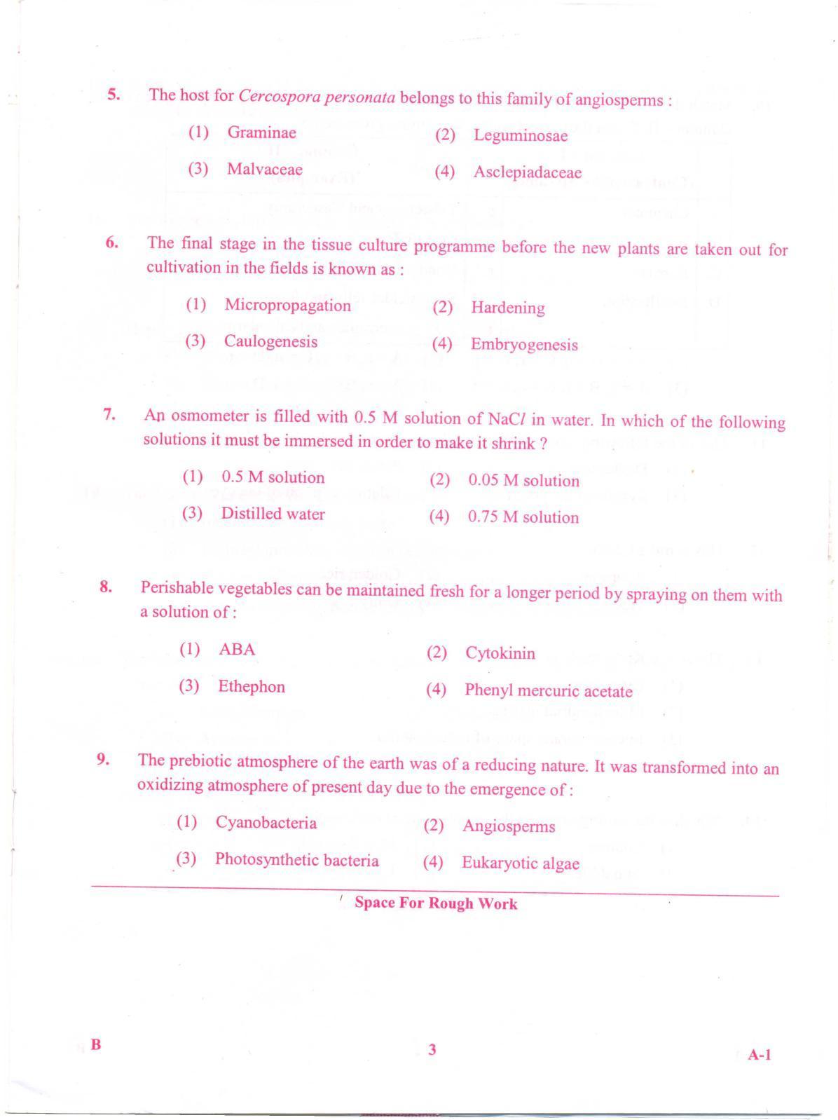 KCET Biology 2012 Question Papers - Page 3