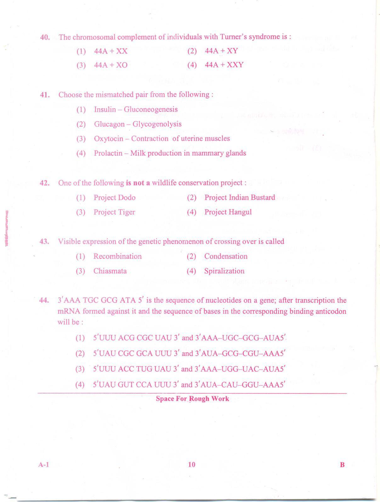KCET Biology 2012 Question Papers - Page 10