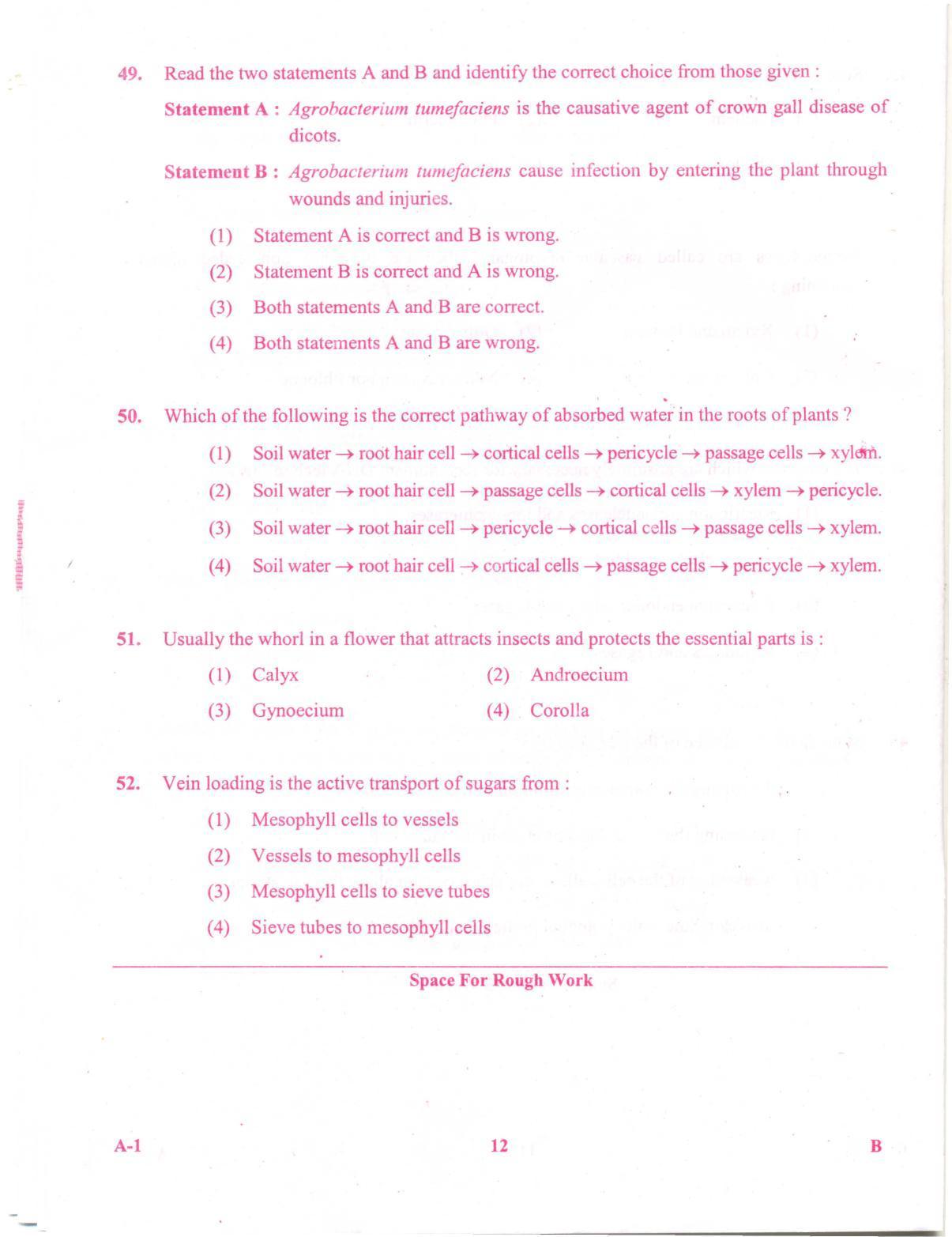 KCET Biology 2012 Question Papers - Page 12