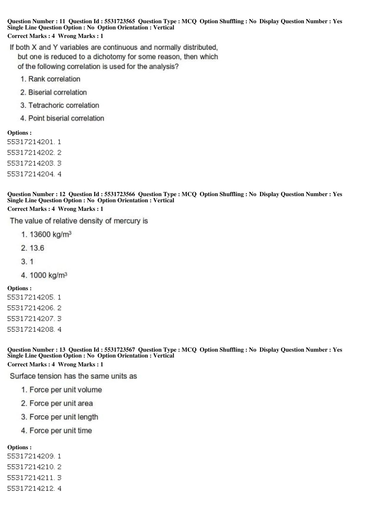ICAR AIEEA PG 2019 WATER SCIENCE AND TECHNOLOGY Question Paper - Page 6