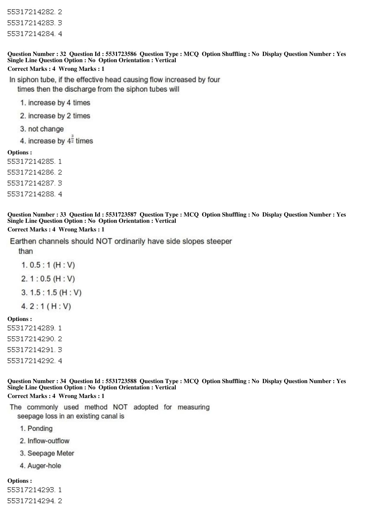 ICAR AIEEA PG 2019 WATER SCIENCE AND TECHNOLOGY Question Paper - Page 13