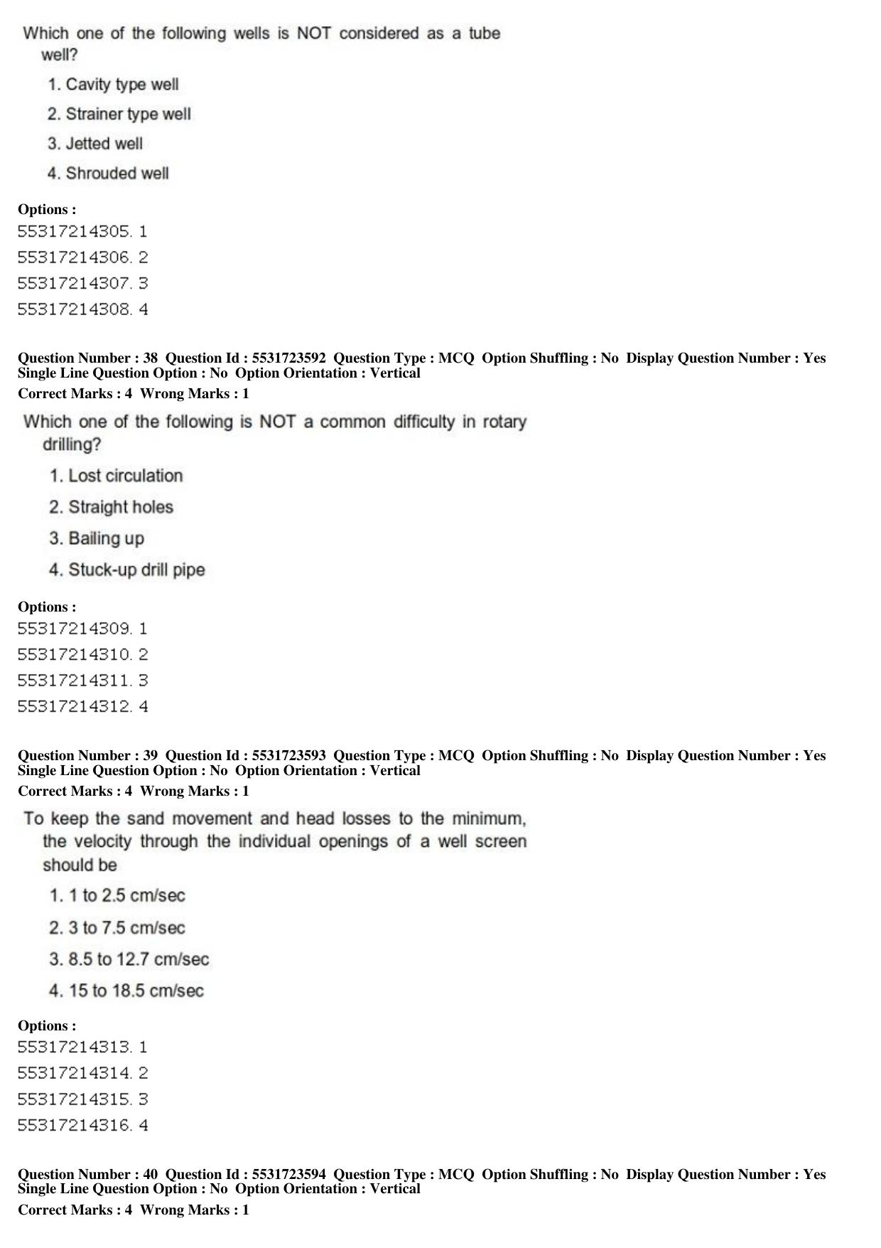 ICAR AIEEA PG 2019 WATER SCIENCE AND TECHNOLOGY Question Paper - Page 15