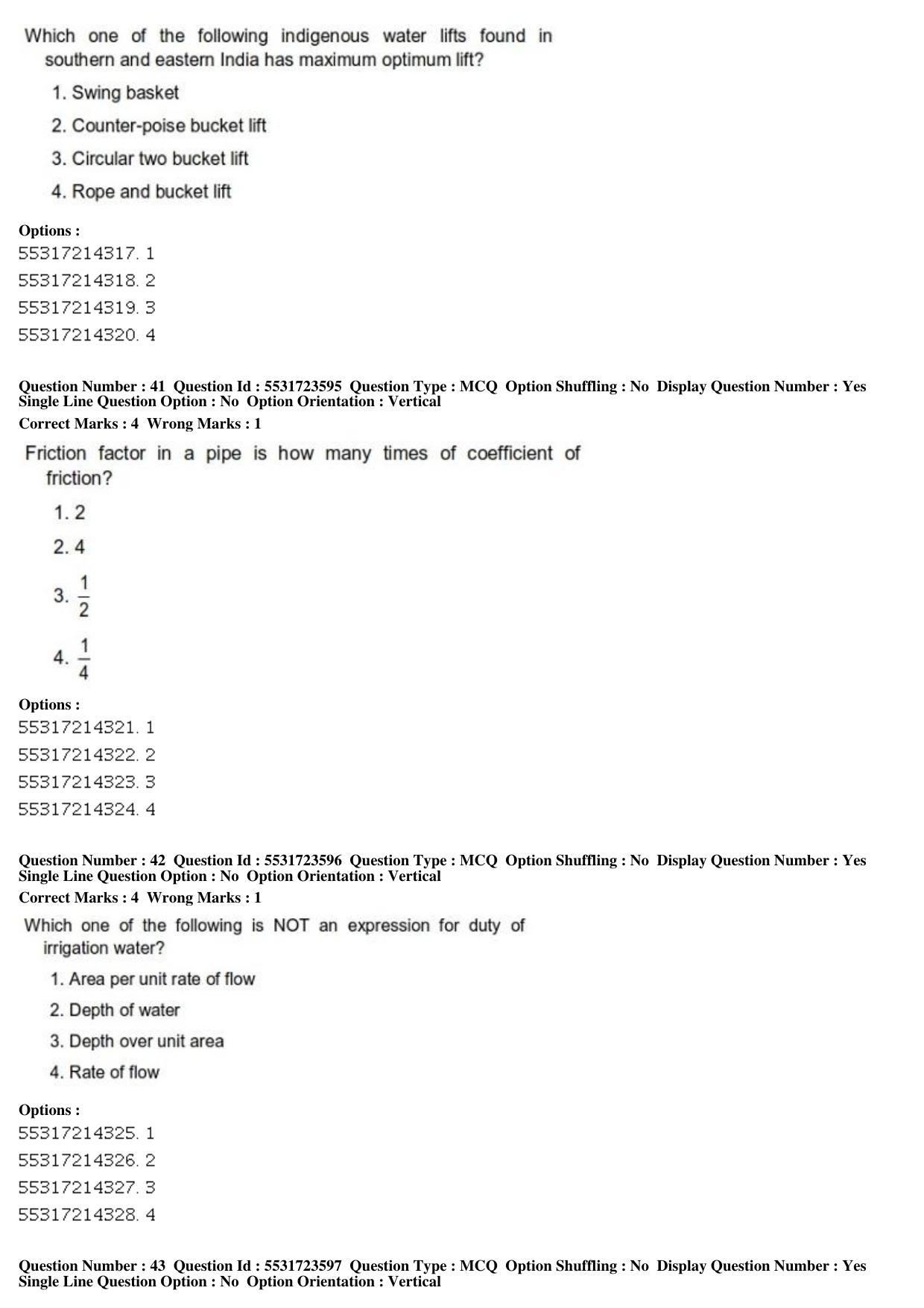 ICAR AIEEA PG 2019 WATER SCIENCE AND TECHNOLOGY Question Paper - Page 16