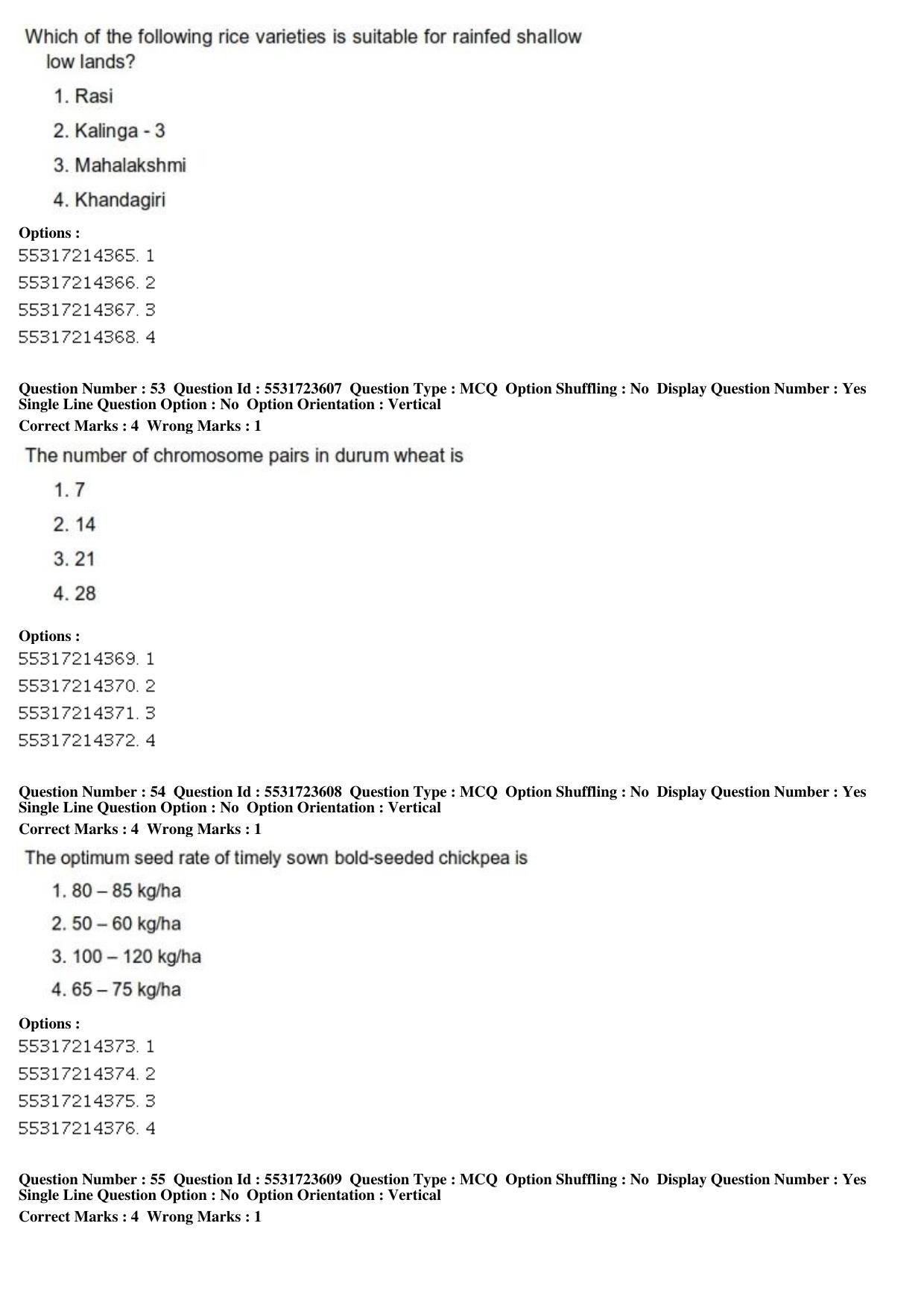 ICAR AIEEA PG 2019 WATER SCIENCE AND TECHNOLOGY Question Paper - Page 20