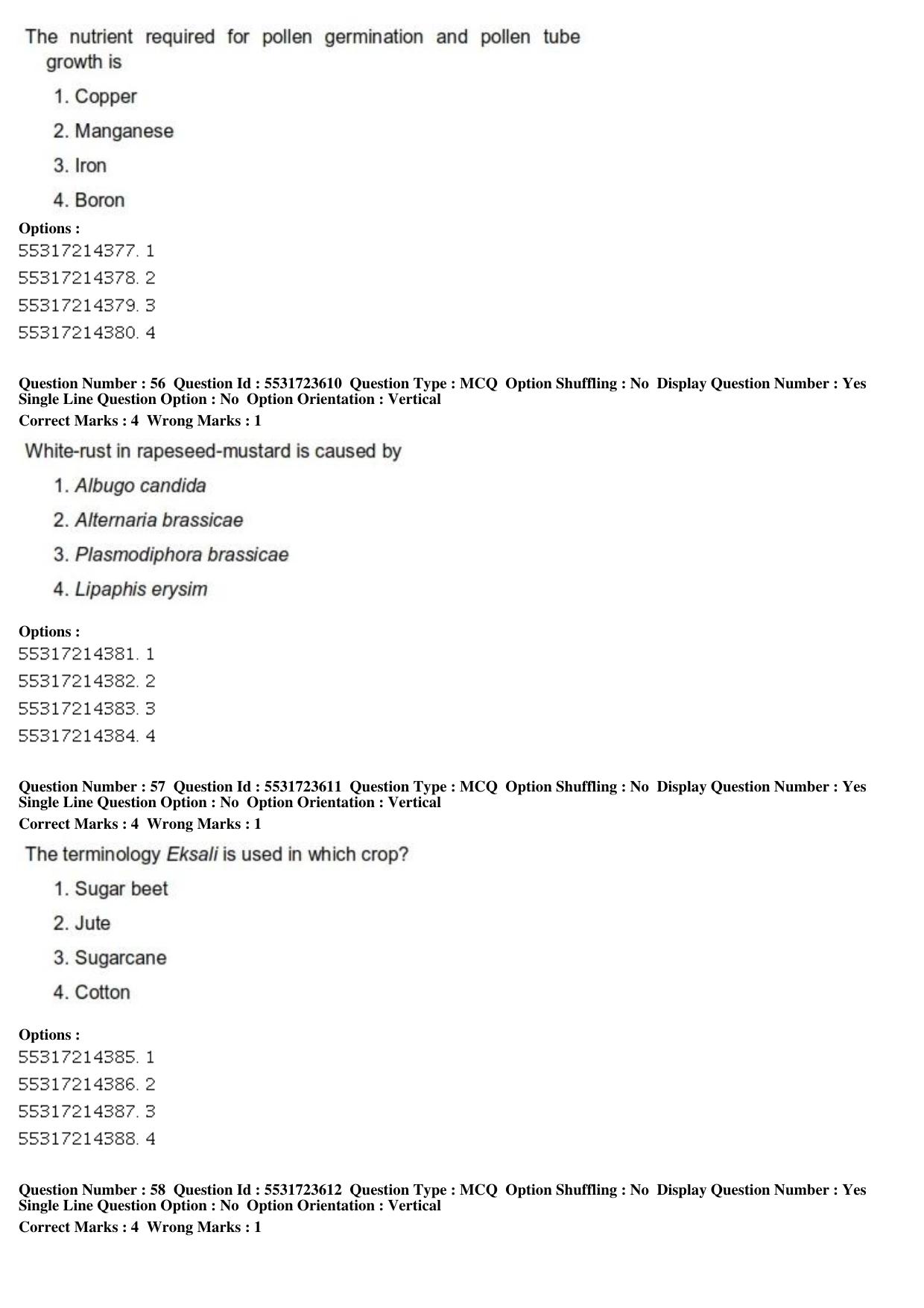 ICAR AIEEA PG 2019 WATER SCIENCE AND TECHNOLOGY Question Paper - Page 21