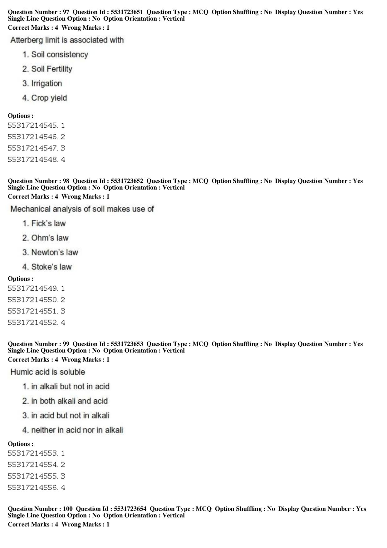 ICAR AIEEA PG 2019 WATER SCIENCE AND TECHNOLOGY Question Paper - Page 35