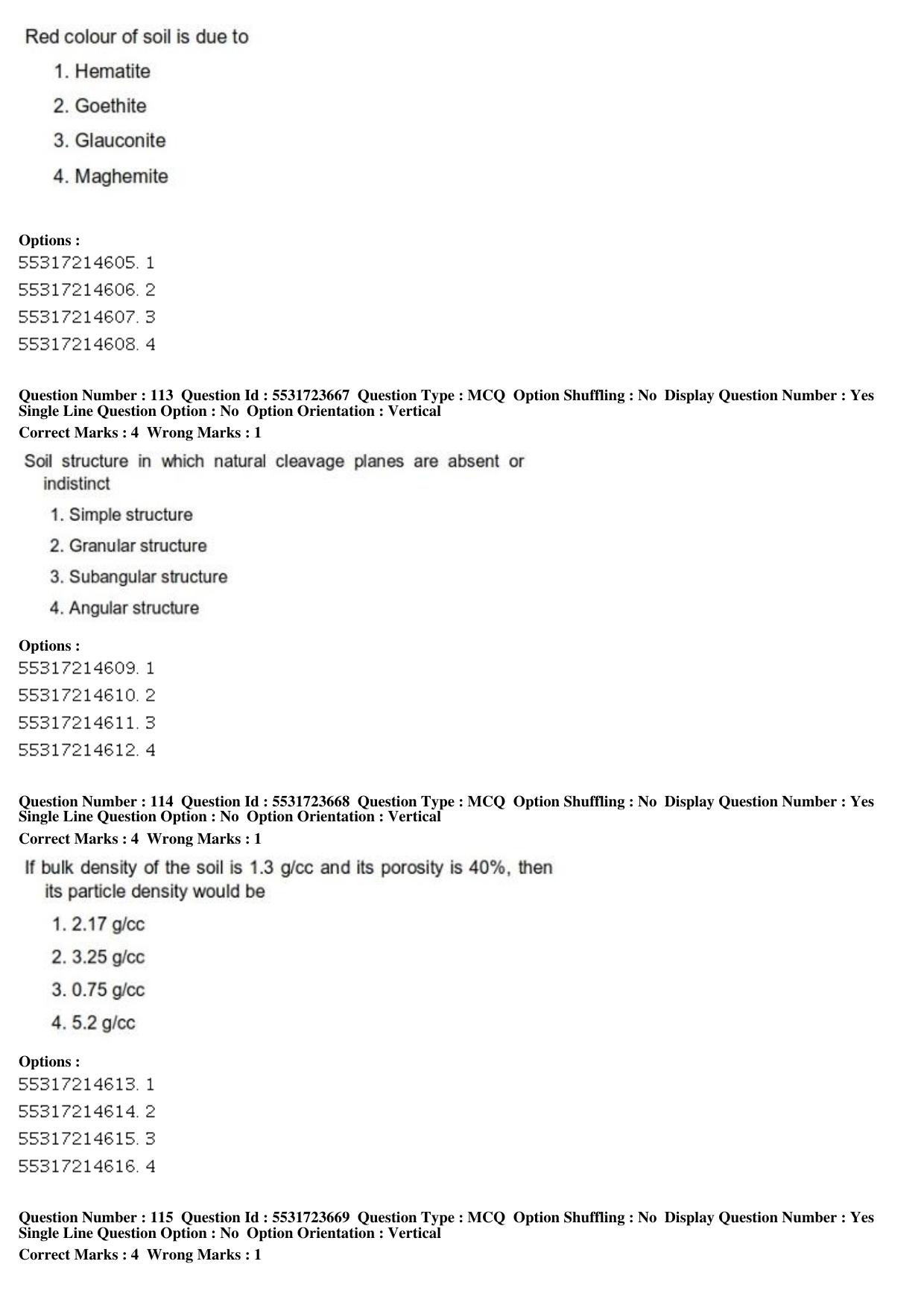 ICAR AIEEA PG 2019 WATER SCIENCE AND TECHNOLOGY Question Paper - Page 40