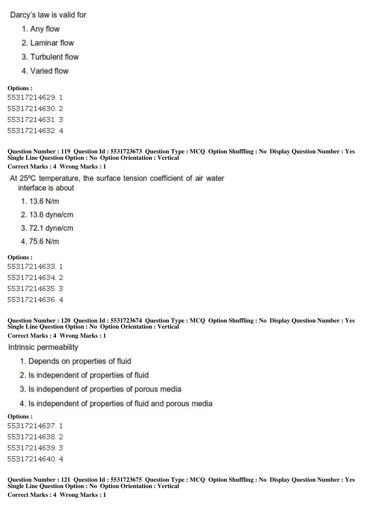 ICAR AIEEA PG 2019 WATER SCIENCE AND TECHNOLOGY Question Paper - Page 42