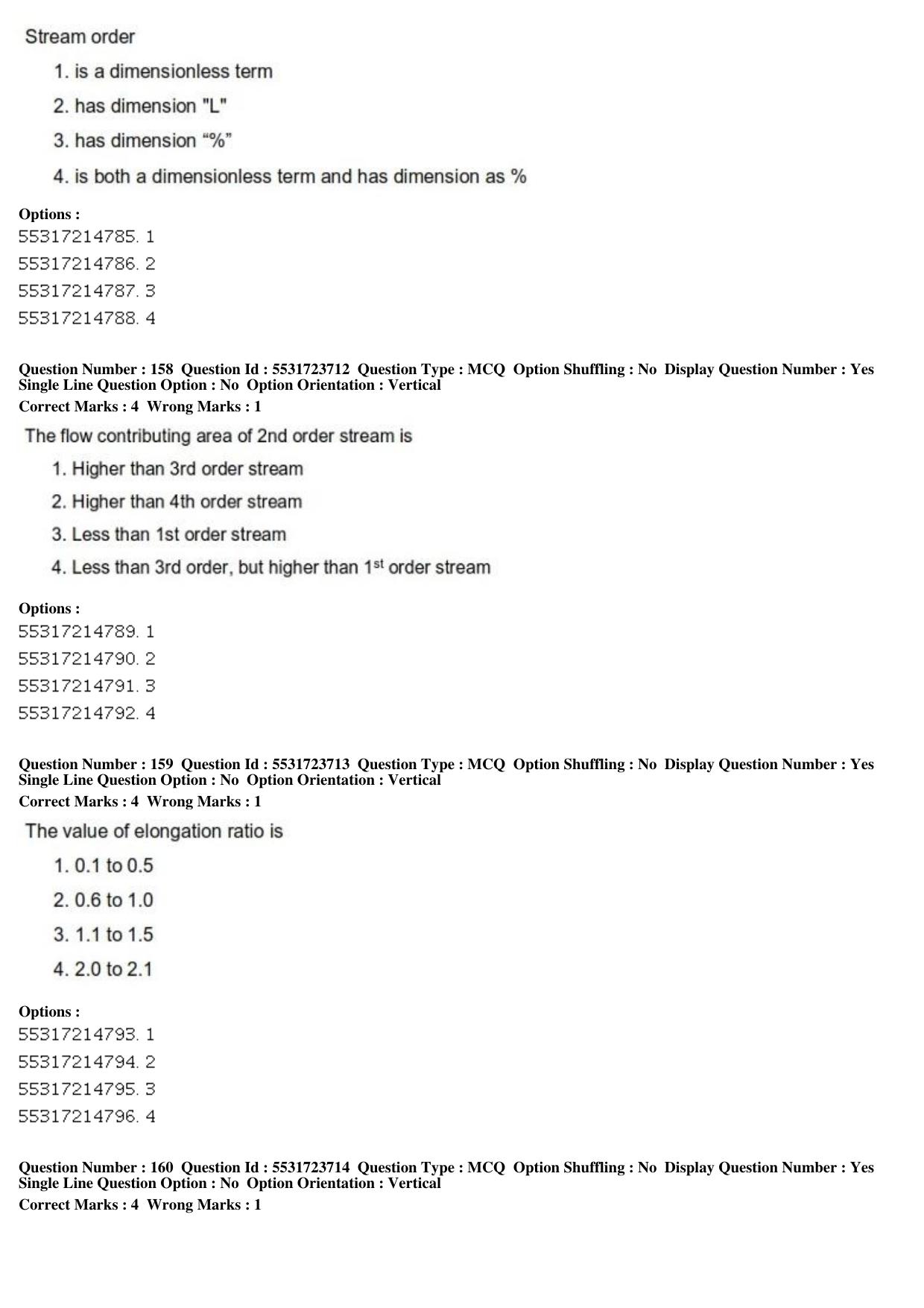 ICAR AIEEA PG 2019 WATER SCIENCE AND TECHNOLOGY Question Paper - Page 55