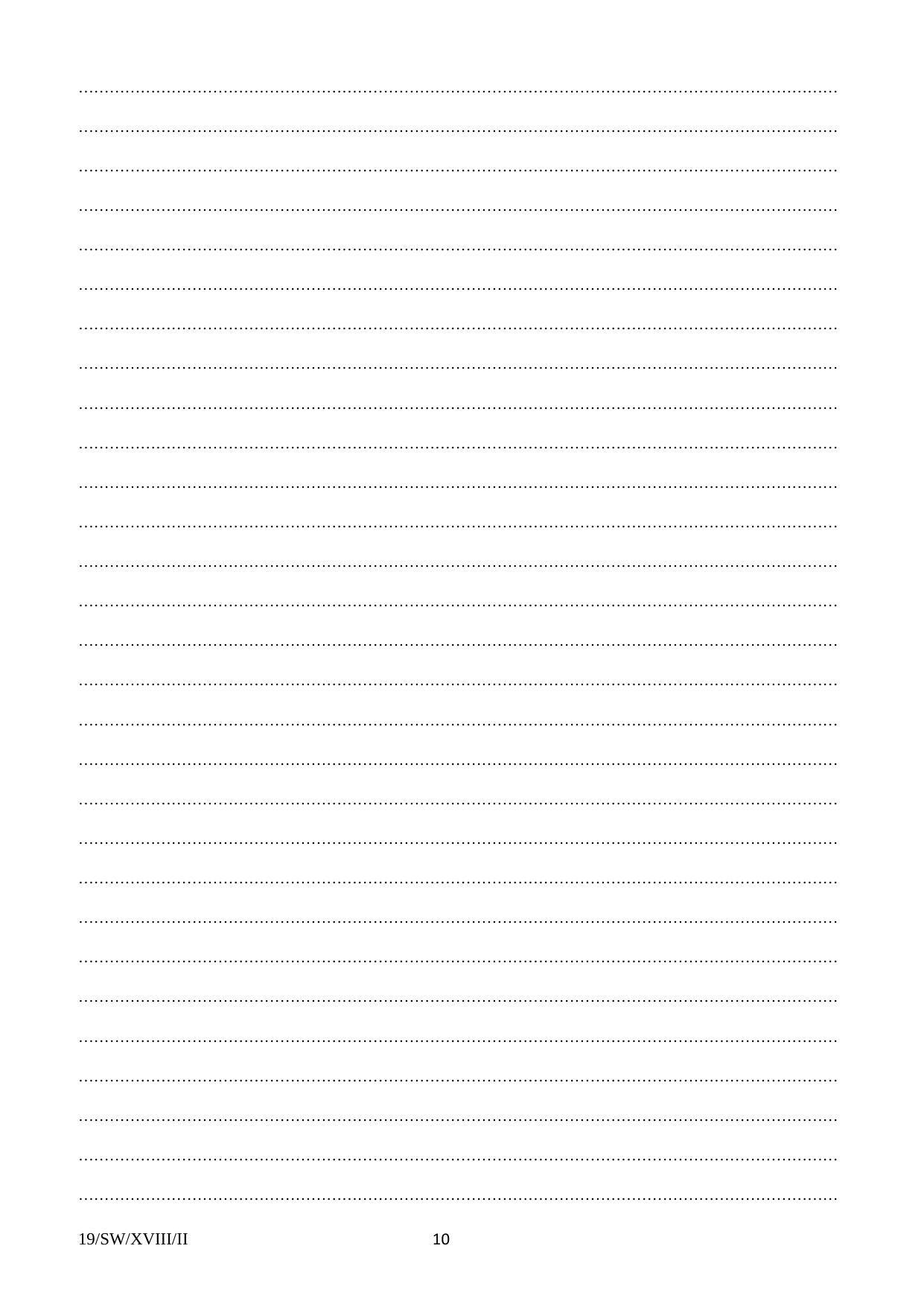 FTII JET One Year Post Graduate Diploma in Feature Film Screenplay Writing 2018 Question Paper - Page 10
