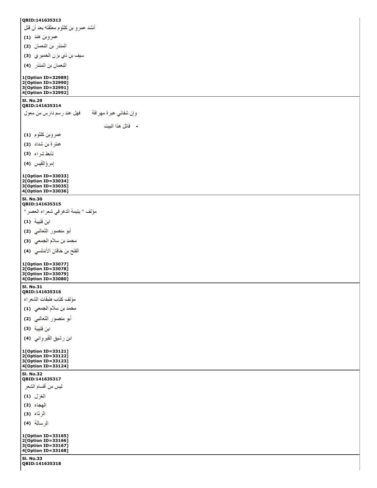CUET (PG) 2022: PGQP-60 Arabic (10-09-2022) Question Paper - Page 11